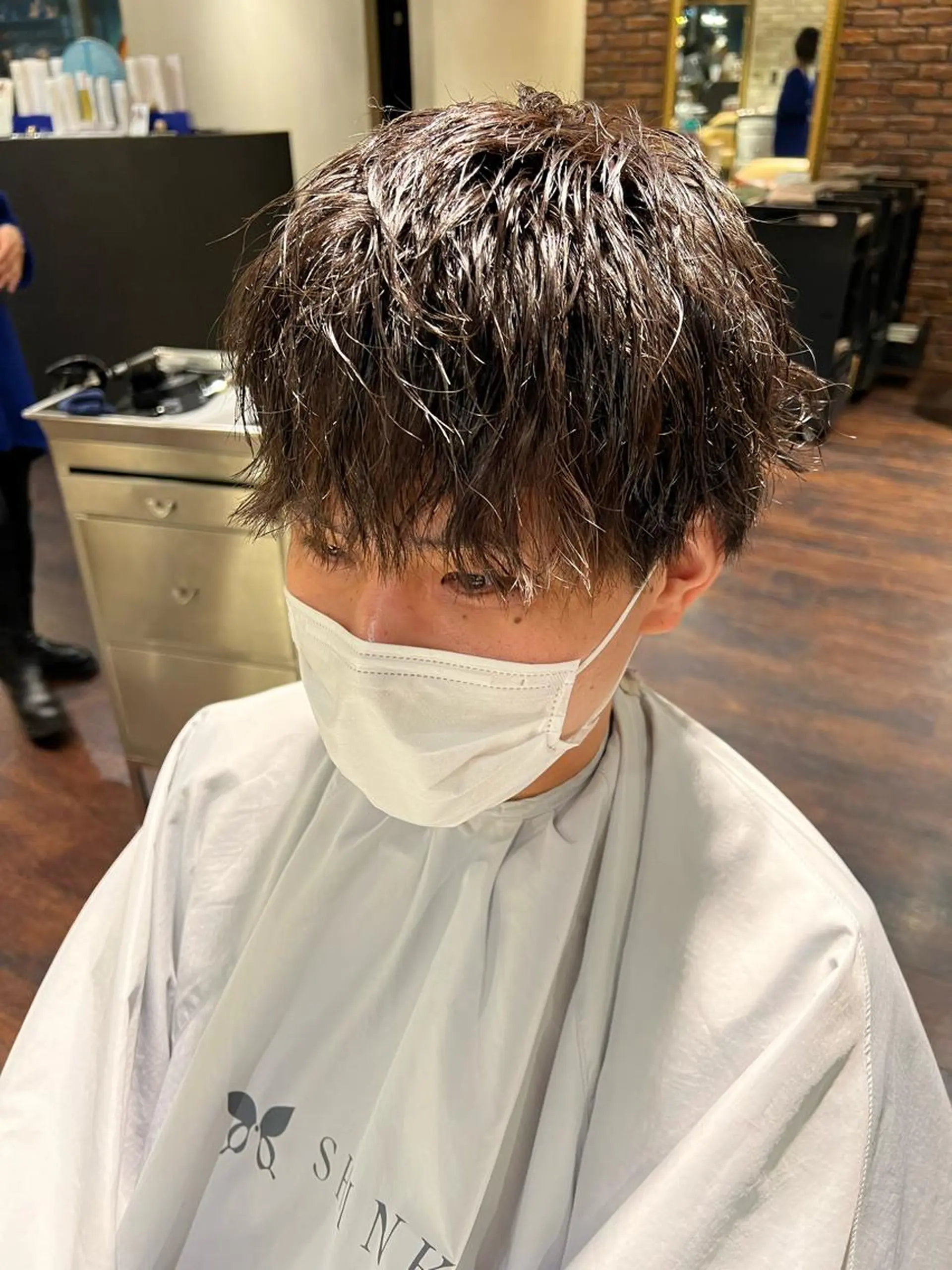ショート メンズ マッシュ 刈り上げ ショートヘア 【曲がる縮毛矯正】 モデル募集🙋カツヤのヘアスタイル