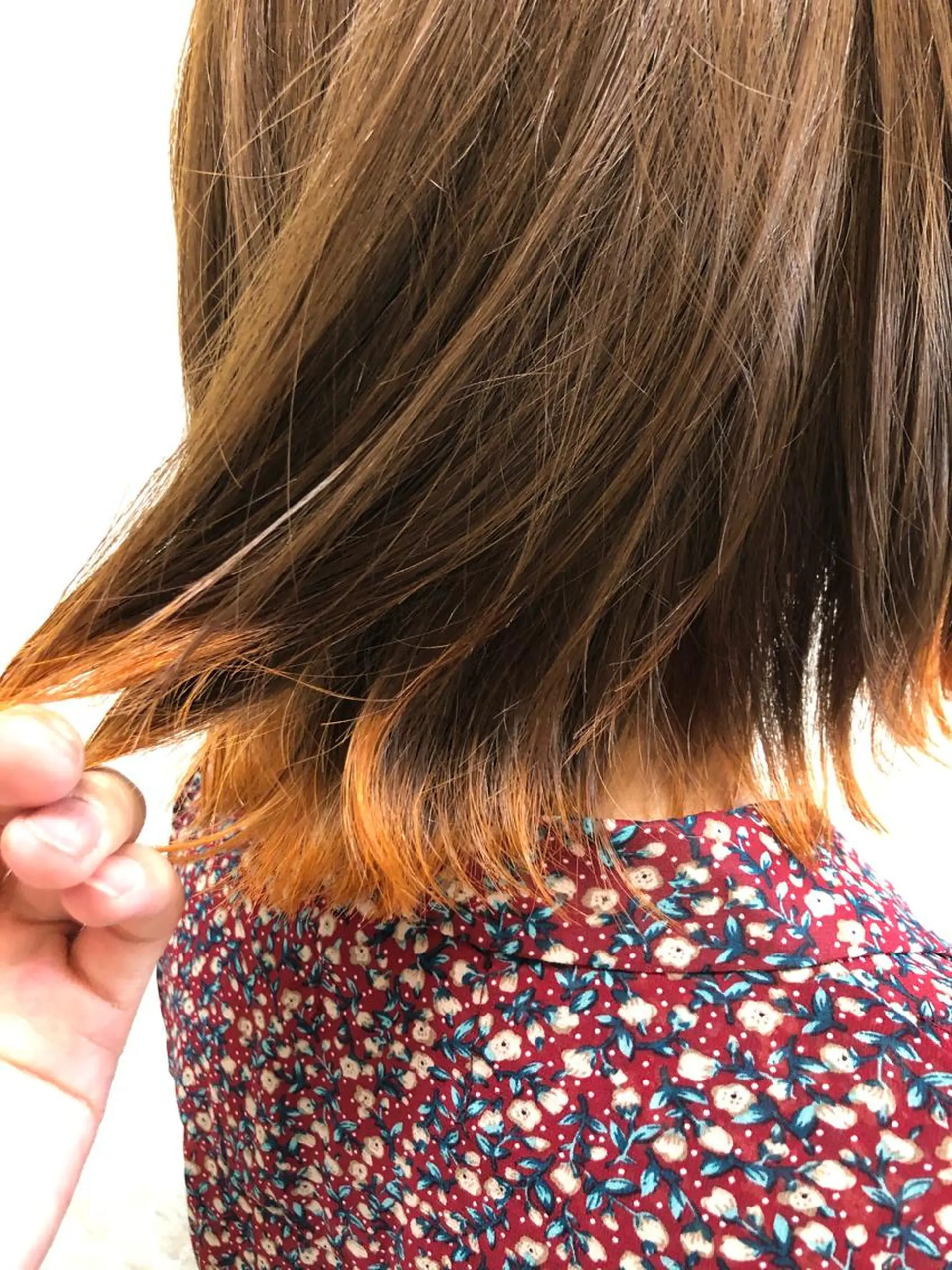 ミディアム カット ヘアカラー トリートメント ⭐️艶髪⭐️髪質改善 newi町田 山本のヘアスタイル