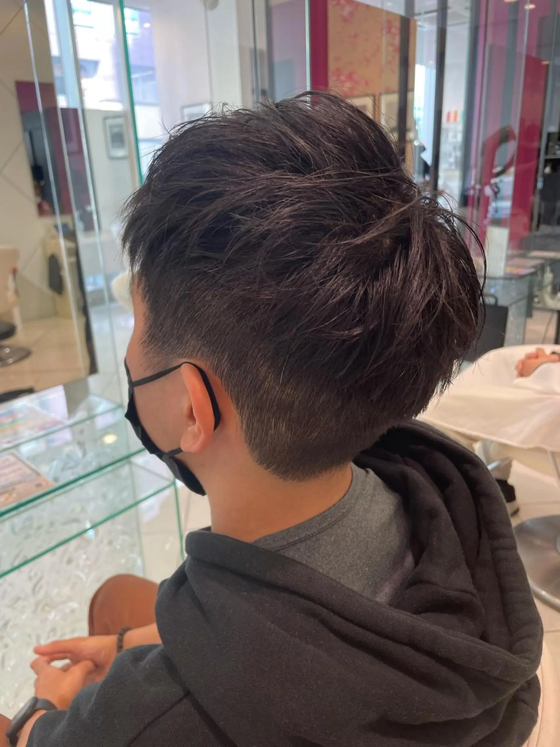 ショート メンズ 大野 輝のヘアスタイル