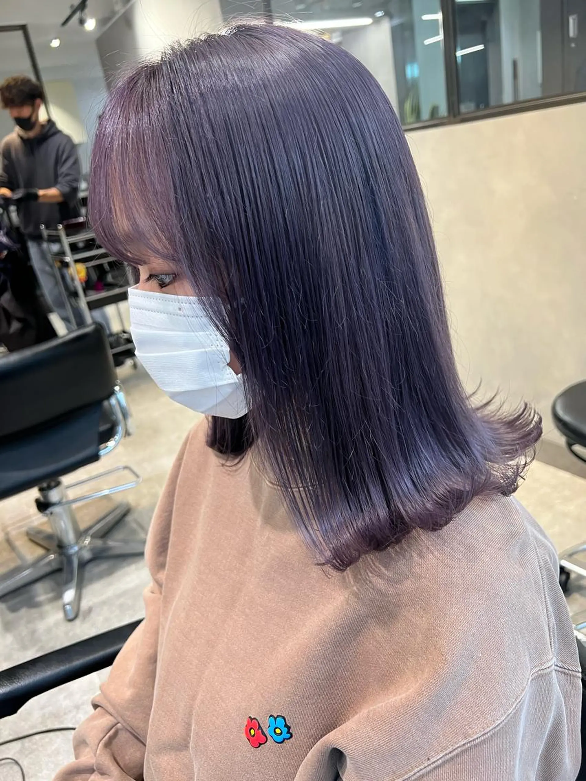 ミディアム カラー カット ヘアカラー トリートメント M IIのヘアスタイル