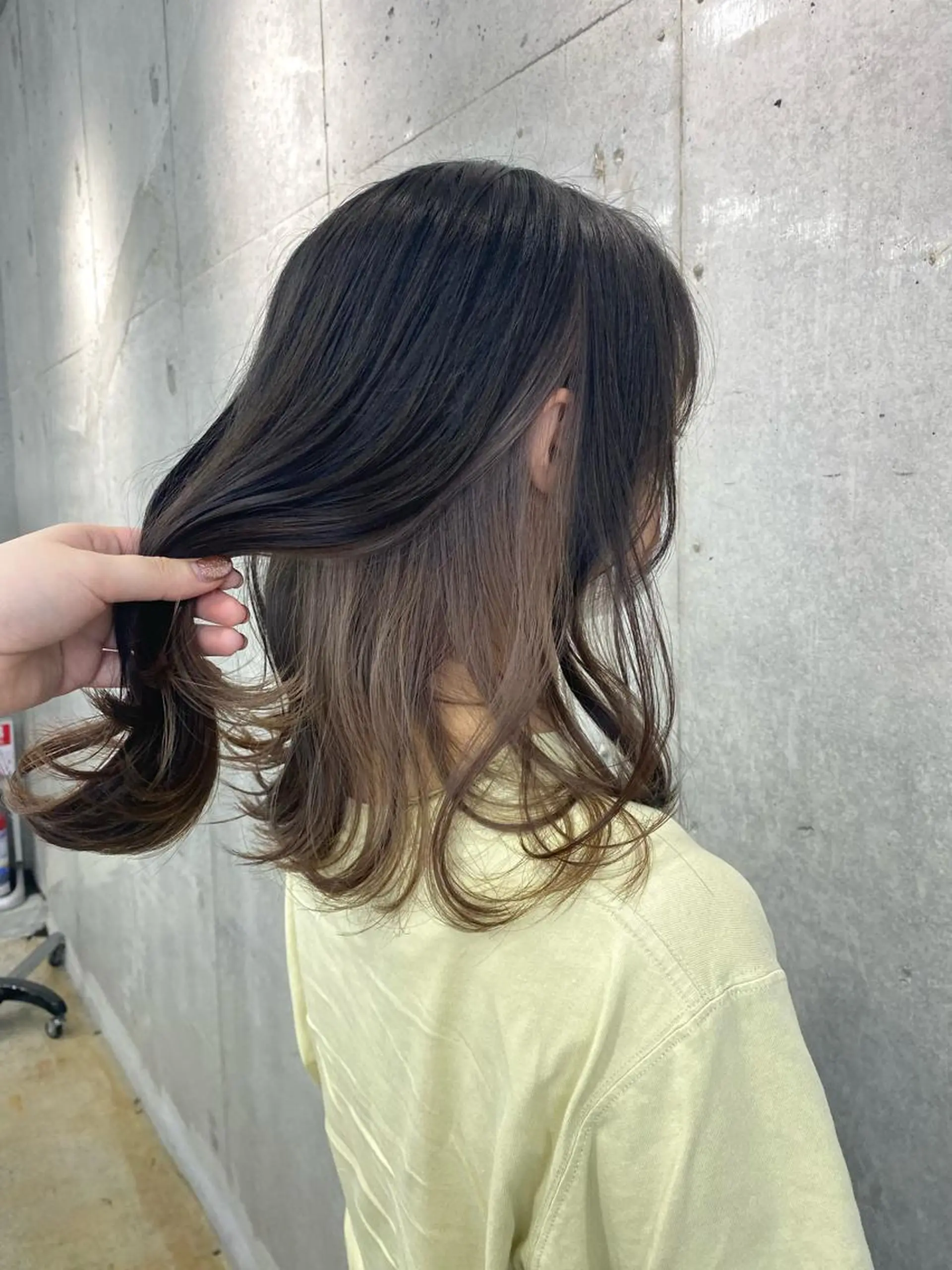 ミディアム カラー ヘアアレンジ ヘアカラー ♡韓国風ヘア 🐈♡MIHOのヘアスタイル