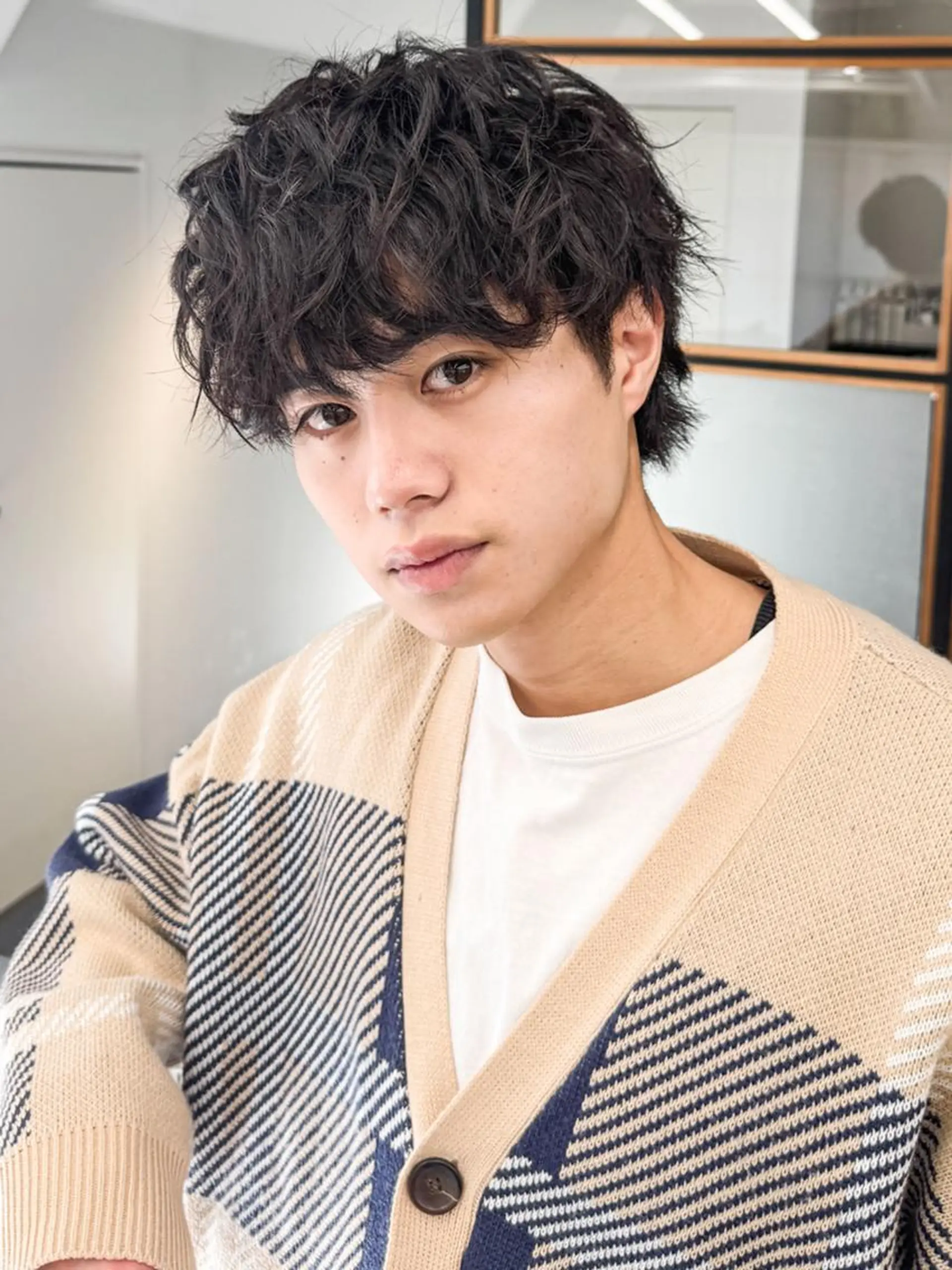 メンズ カット パーマ 艶カラー/レイヤー カット✂️近澤瑠以のヘアスタイル
