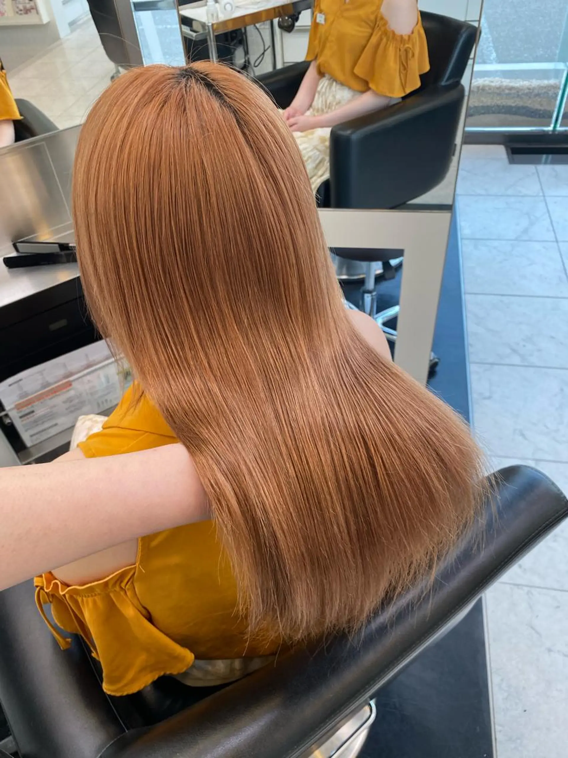 ロング カラー ホリイ ハルカのヘアスタイル
