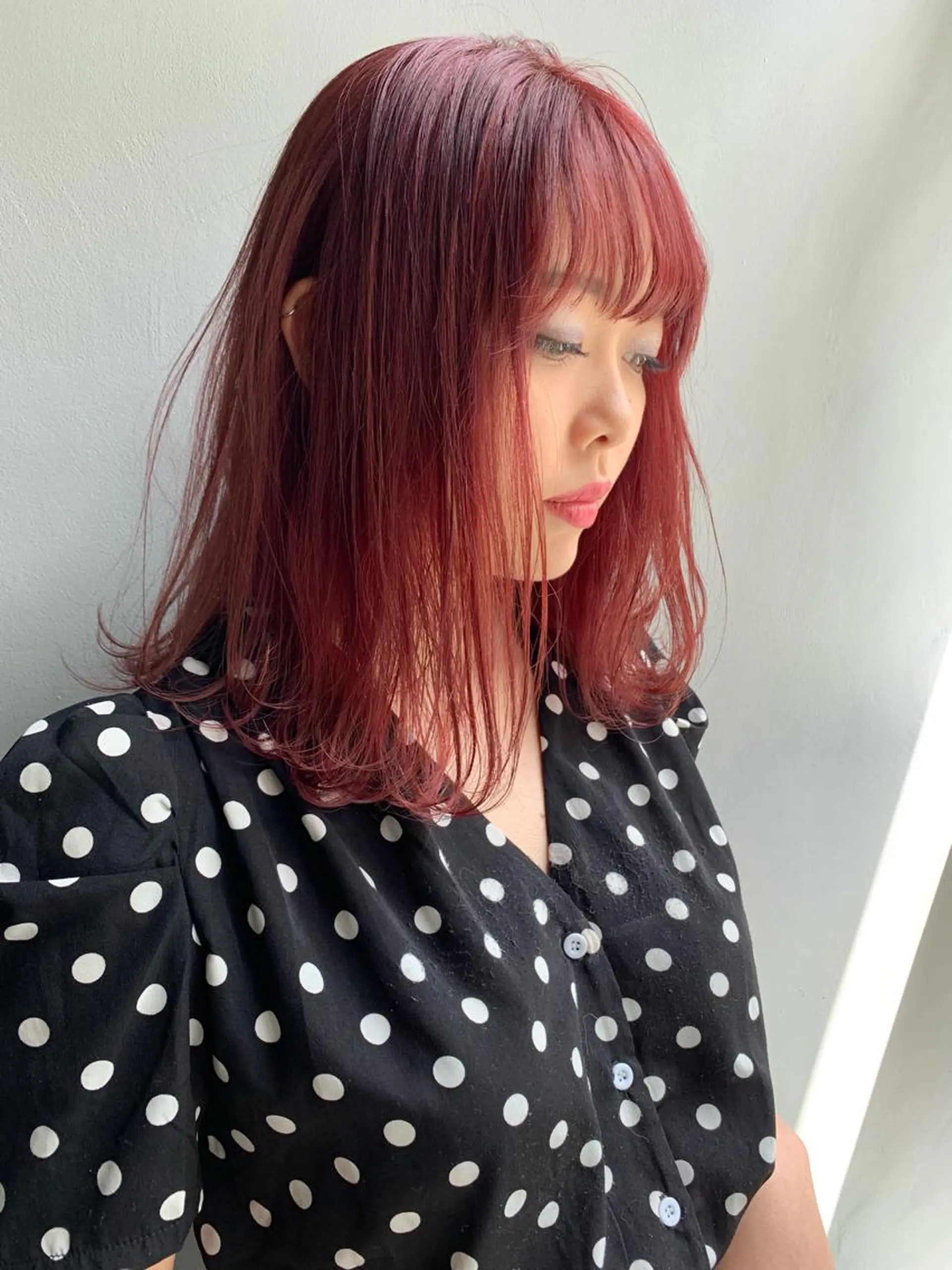 ミディアム カラー カット ヘアカラー トリートメント ヘアセット 🍃柔らかヘアー田中 瑞希🍃のヘアスタイル