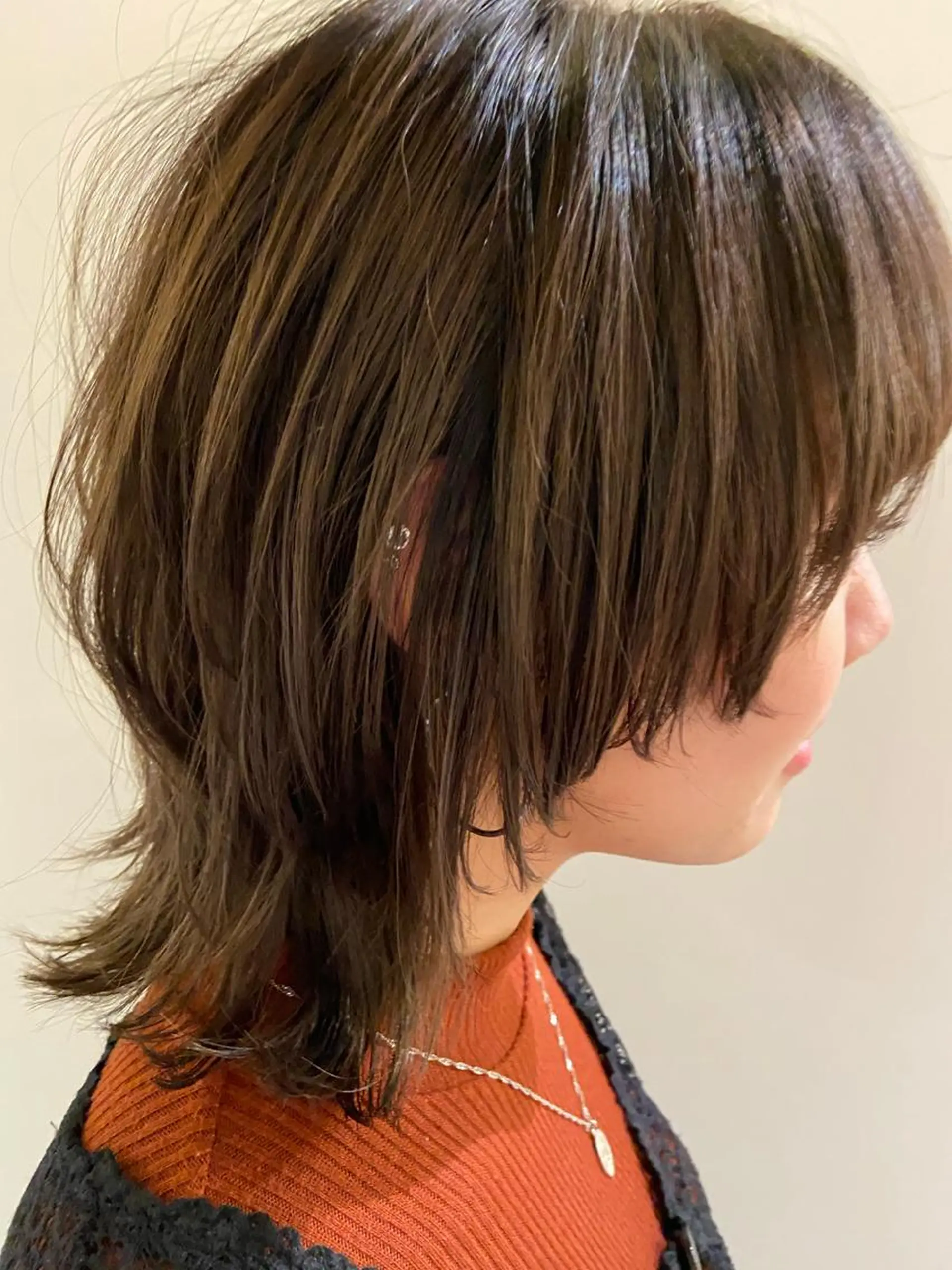 ミディアム ヘアアレンジ ウルフカット カット ヘッドスパ 田中 あやなのヘアスタイル