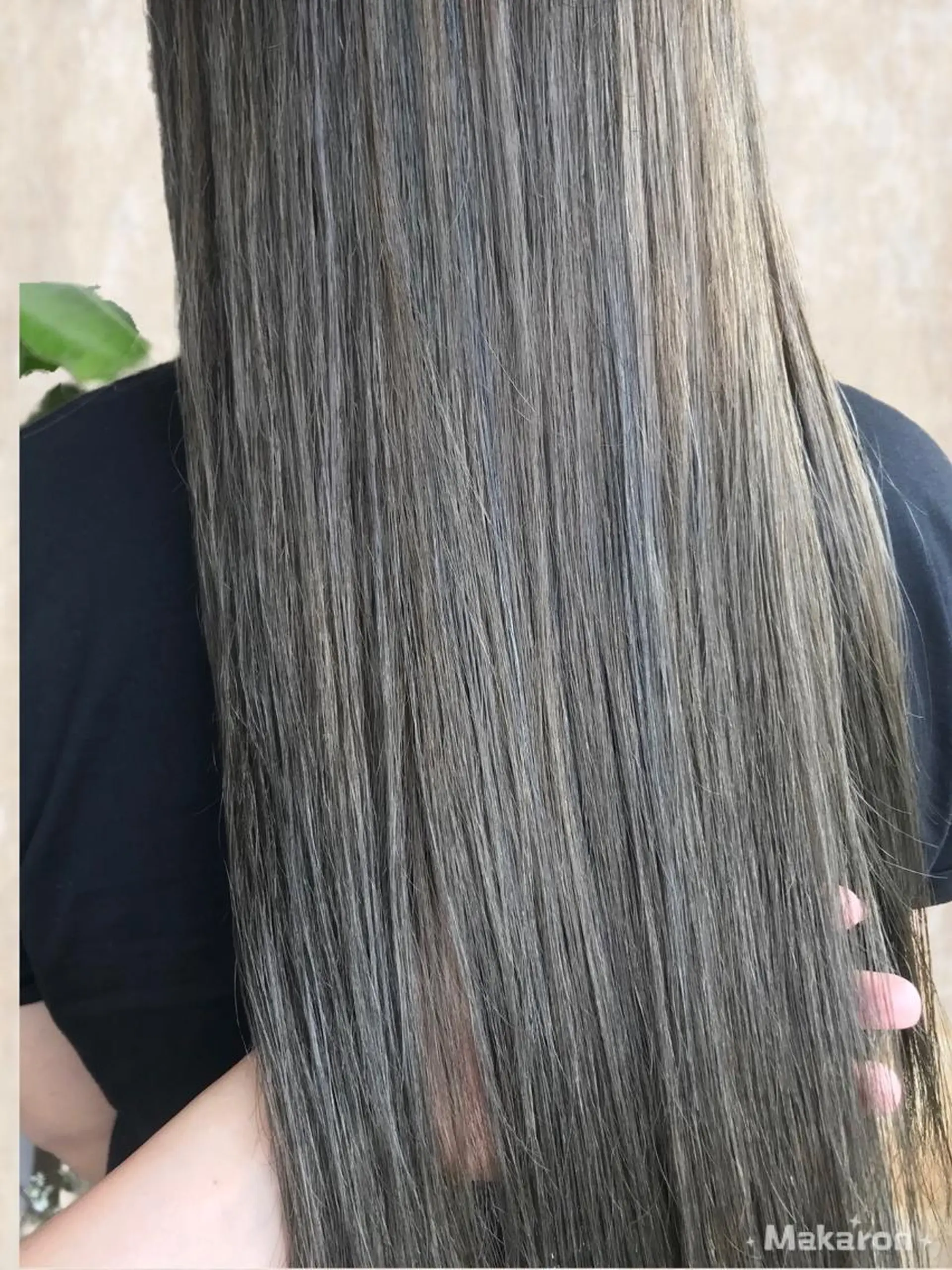 ロング カラー 縮毛矯正 hair works raptureのヘアスタイル