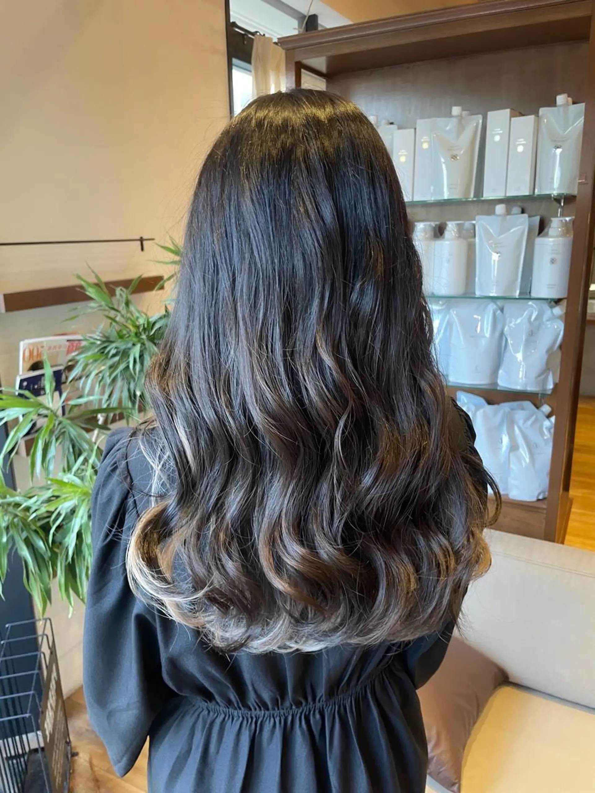ロング カラー インナーカラー ヘアカラー いまじゅく あおいのヘアスタイル