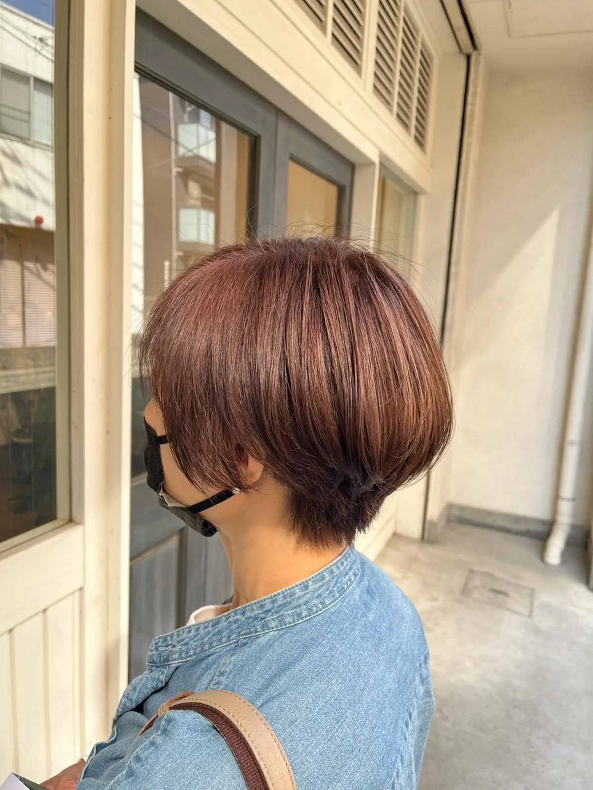 ショート ヘアカラー ヘッドスパ 阿部 翔一郎/暖色系カラーのヘアスタイル