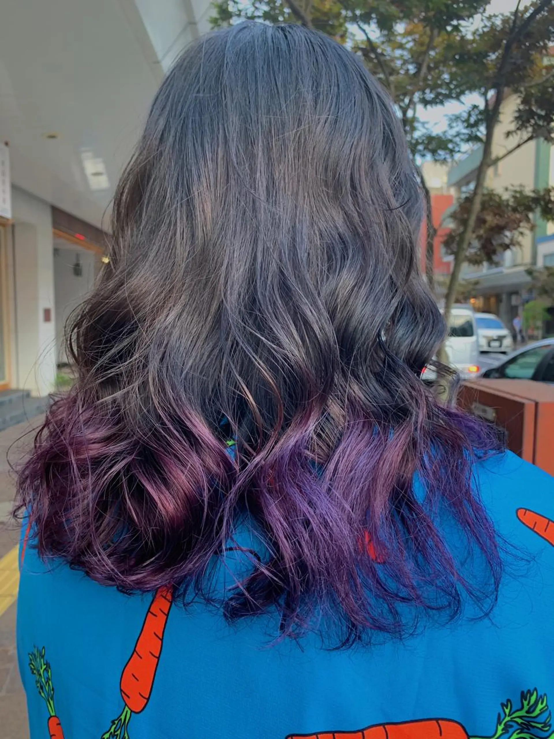 セミロング カラー ブリーチ ピンクカラー ピンクパープル パープルカラー ヘアカラー m ā l o.🌷 サカモトマイコのヘアスタイル