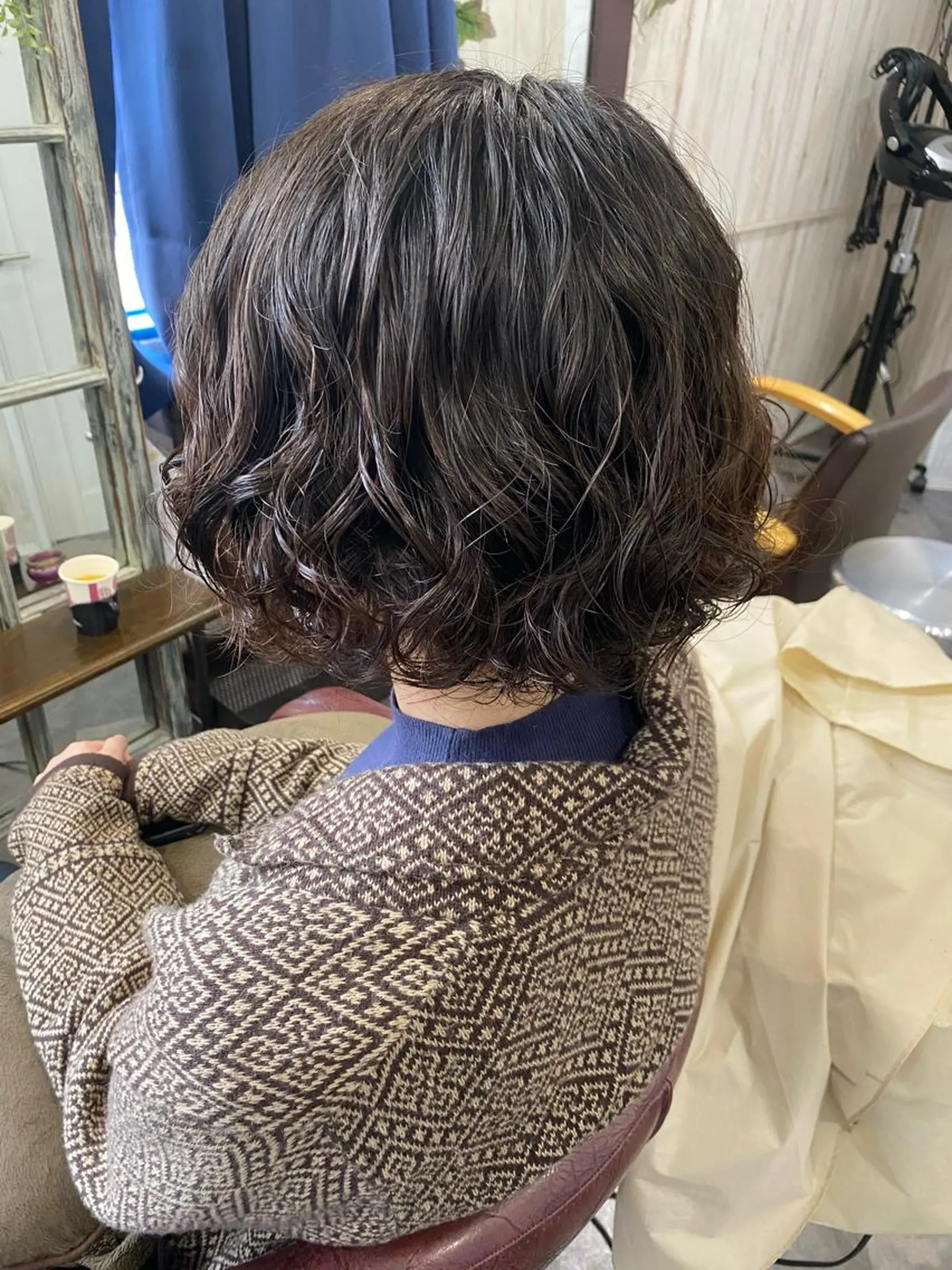 ミディアム パーマ ミディアムパーマ ボブ ヘアメイクモデル 募集中💛kinoのヘアスタイル