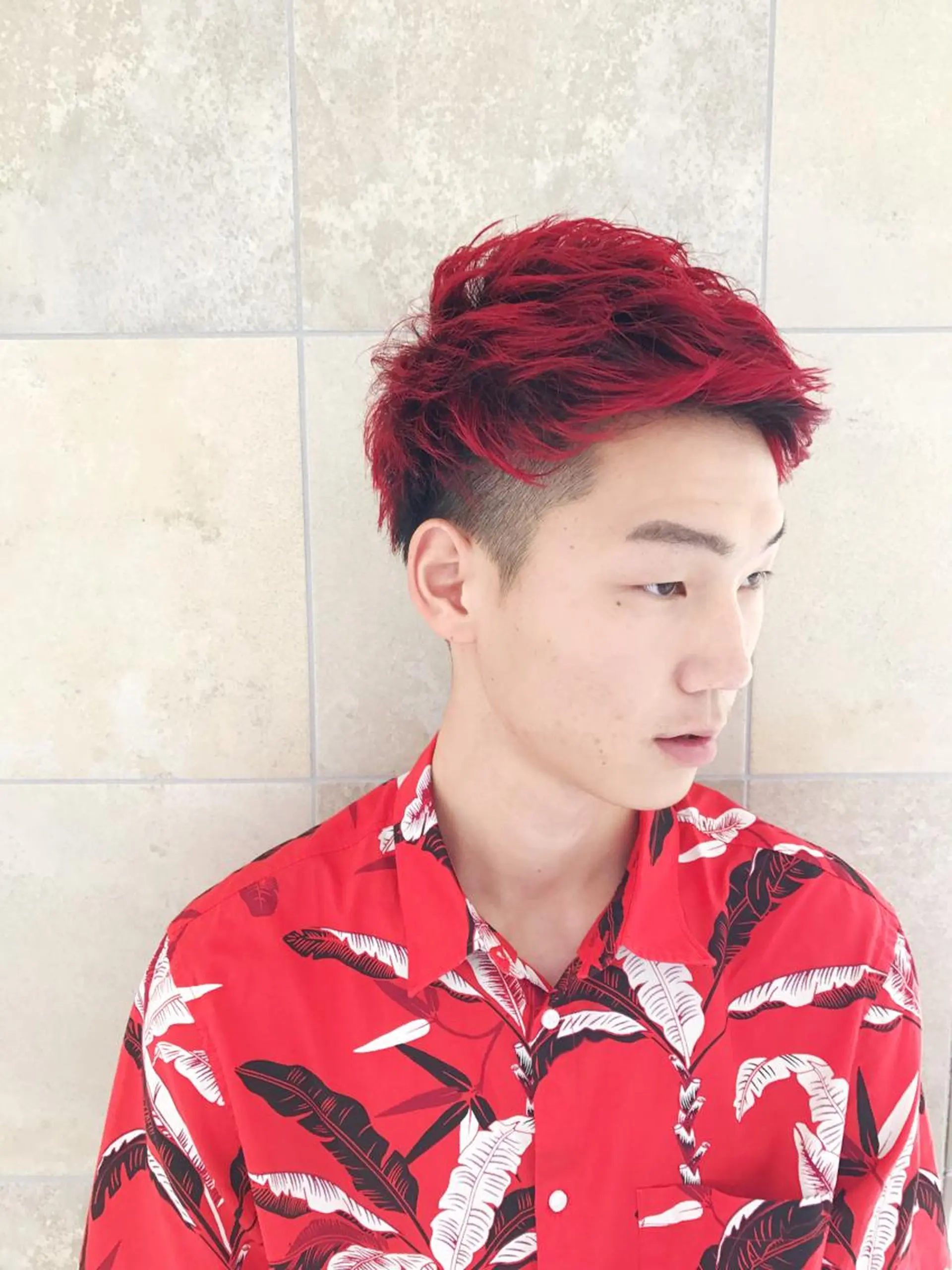 ショート カラー ヘアアレンジ メンズ 赤み消しカラー /透明感カラー 上長のヘアスタイル