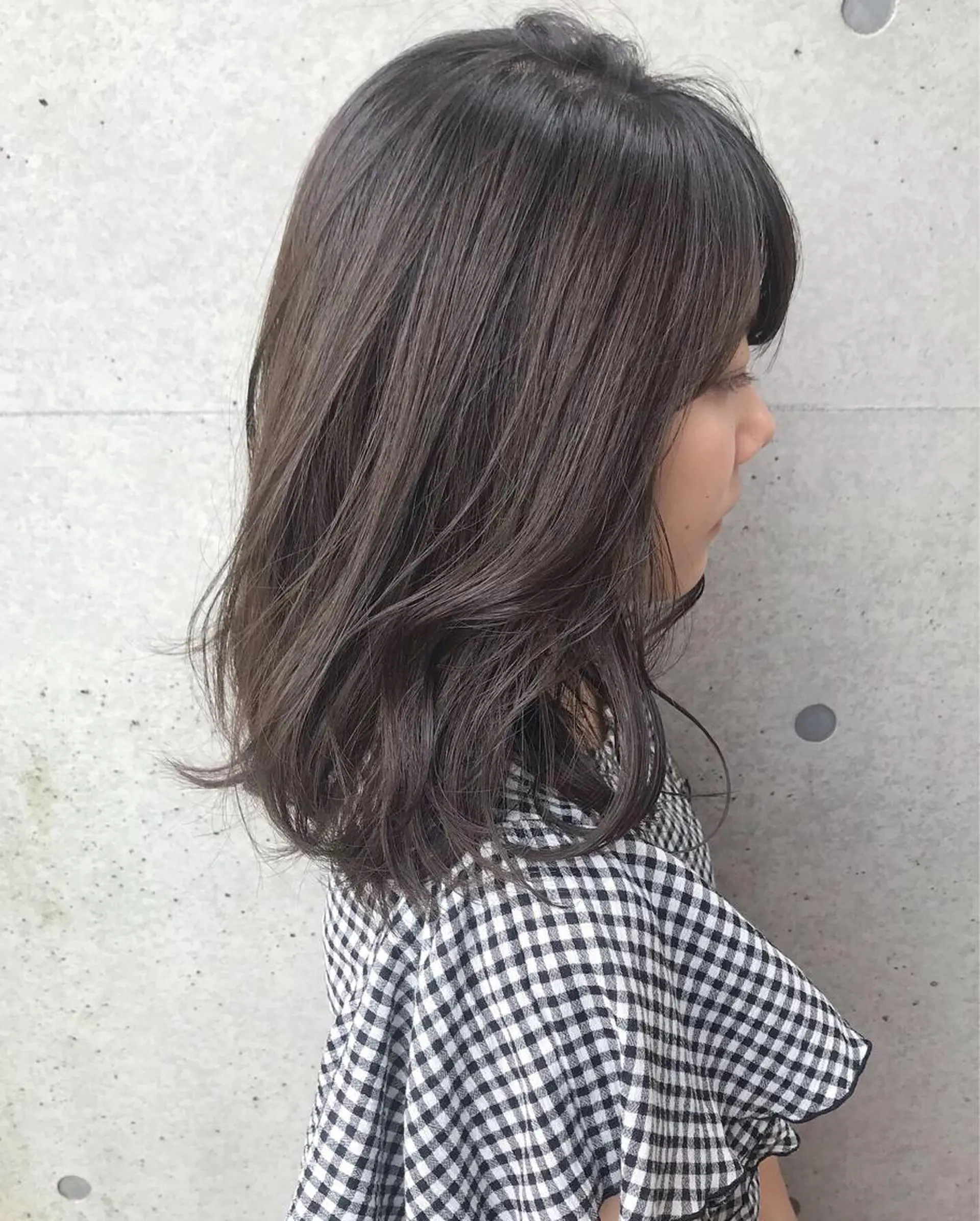 セミロング カラー ヘアアレンジ レイヤーカット Satsuki ✂︎♡のヘアスタイル