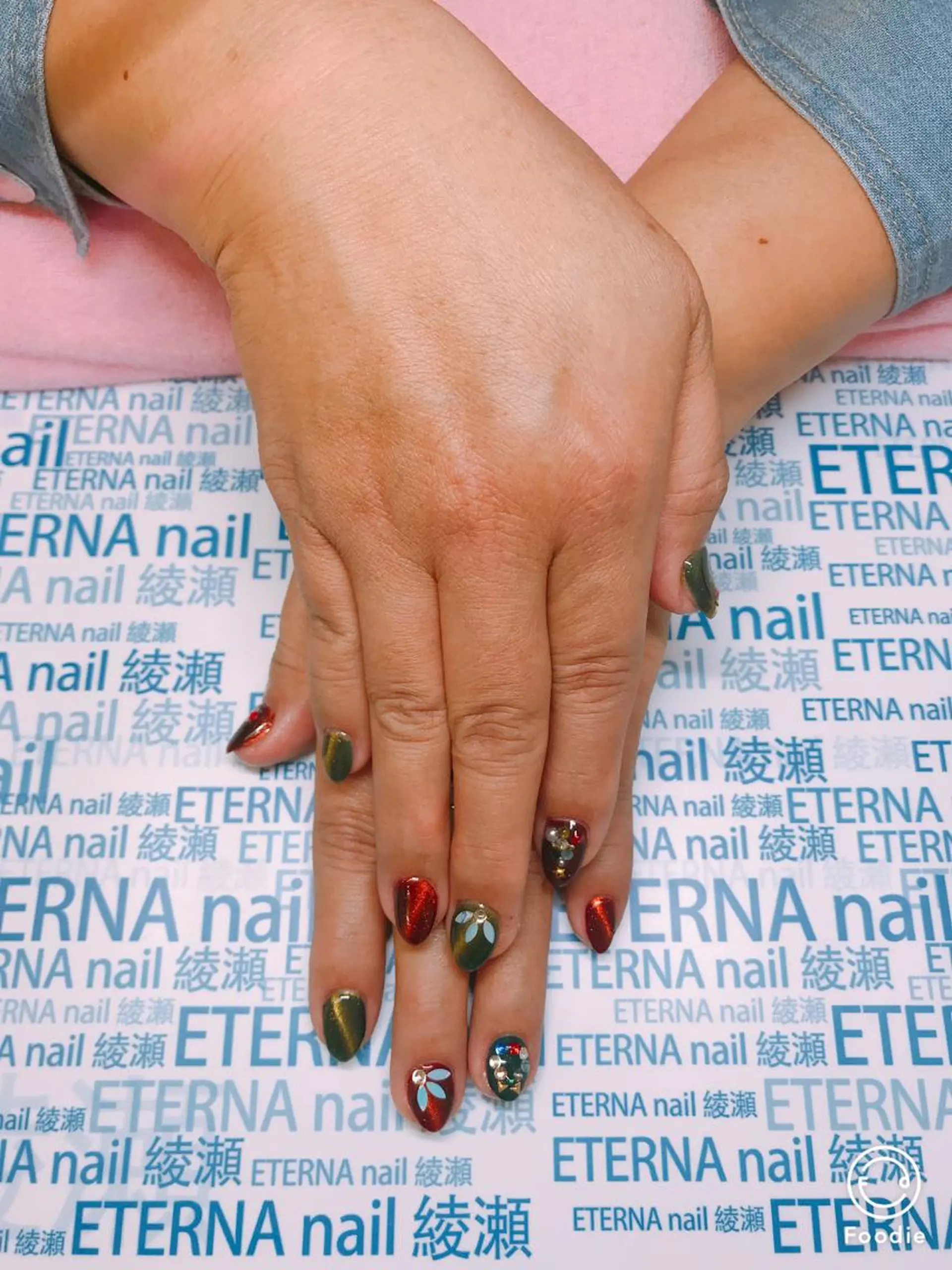 ネイル 冬ネイル クリスマス プライベートサロン eternanailのネイルデザイン