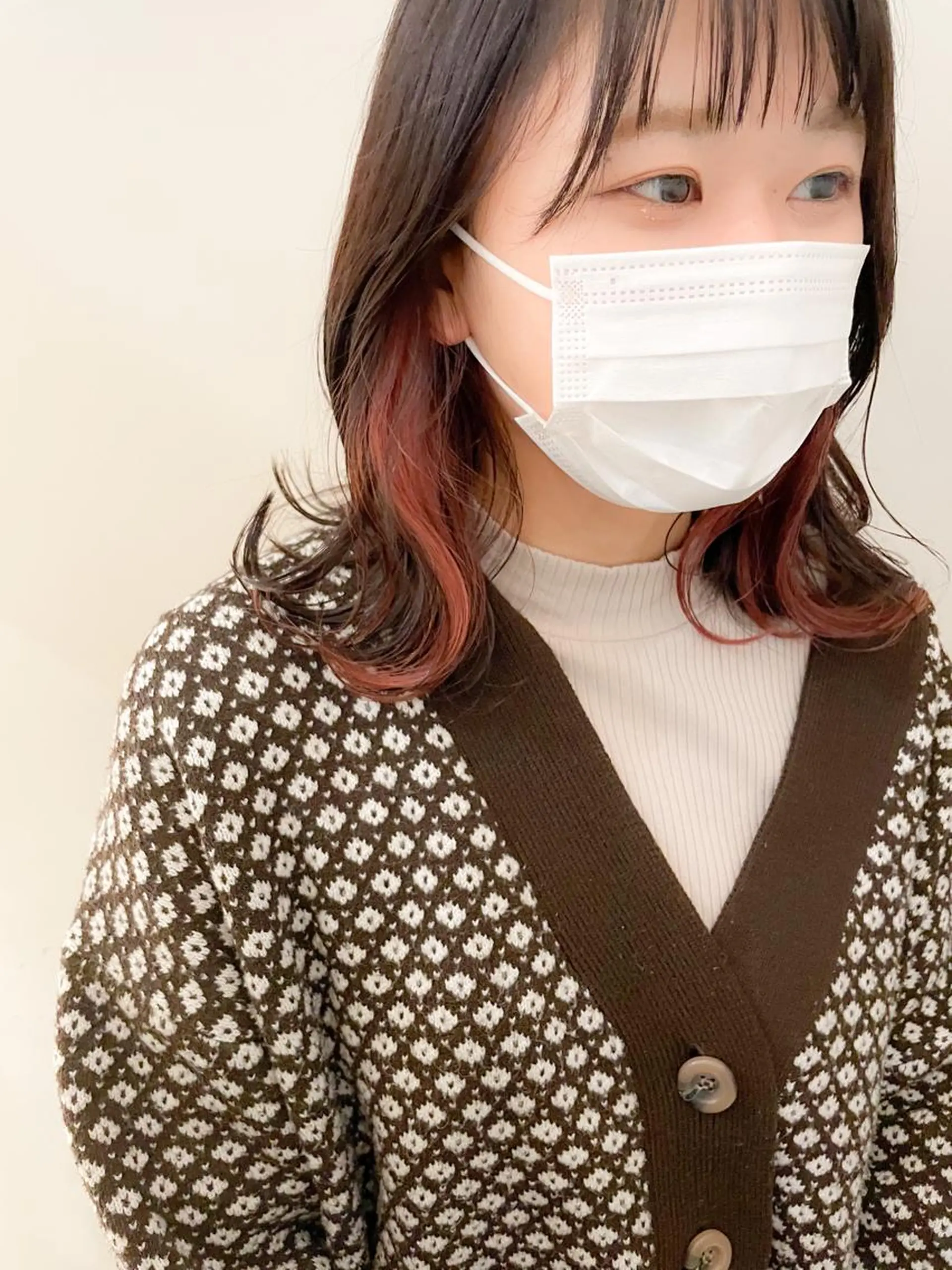ミディアム カラー インナーカラー ピンクカラー ヘアカラー ✨カラー支持No.1 🧸ワキ カナコ🧸のヘアスタイル