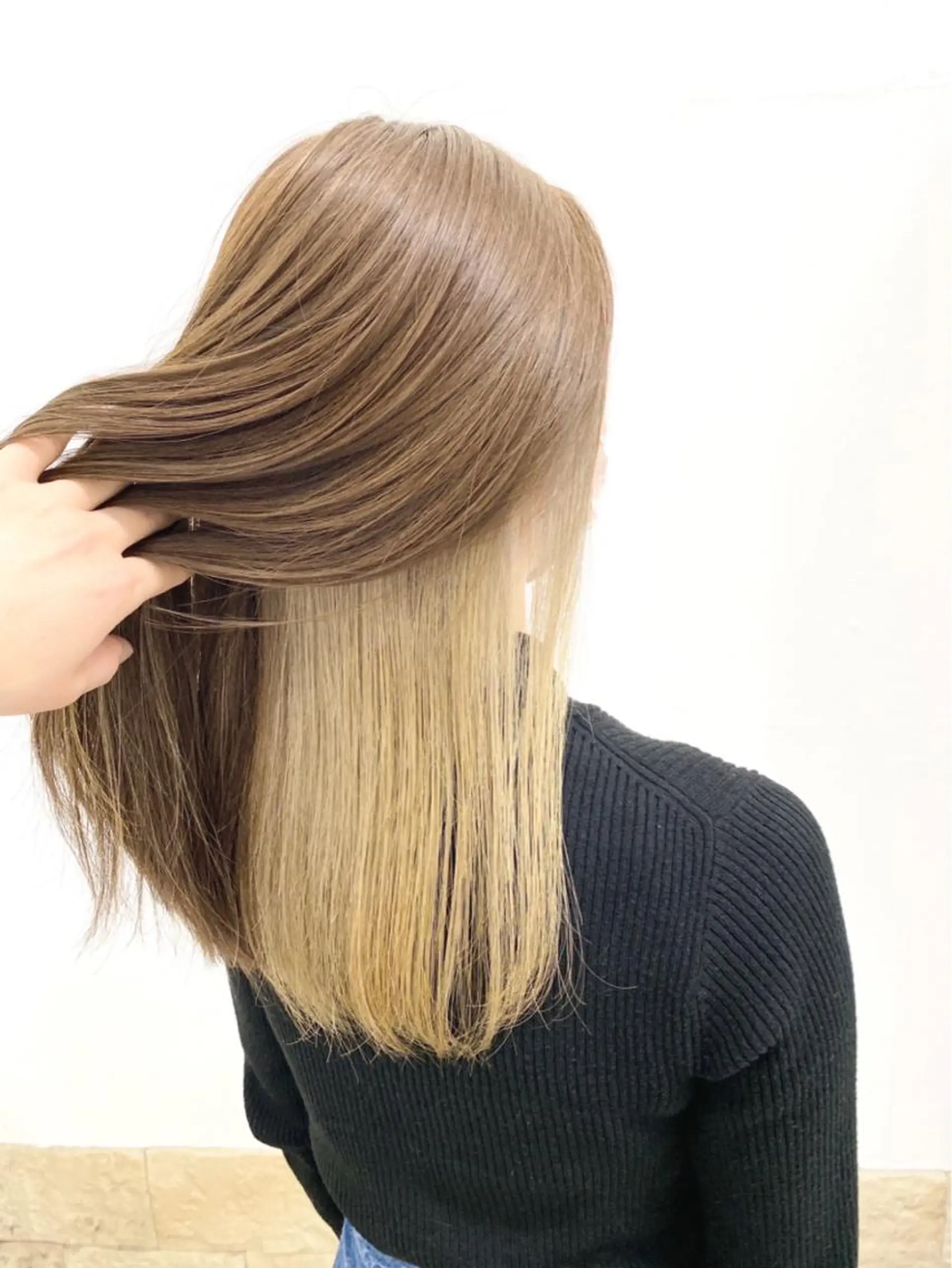 ロング カラー 白髪ぼかしハイライト 白髪ぼかしカラー中澤のヘアスタイル