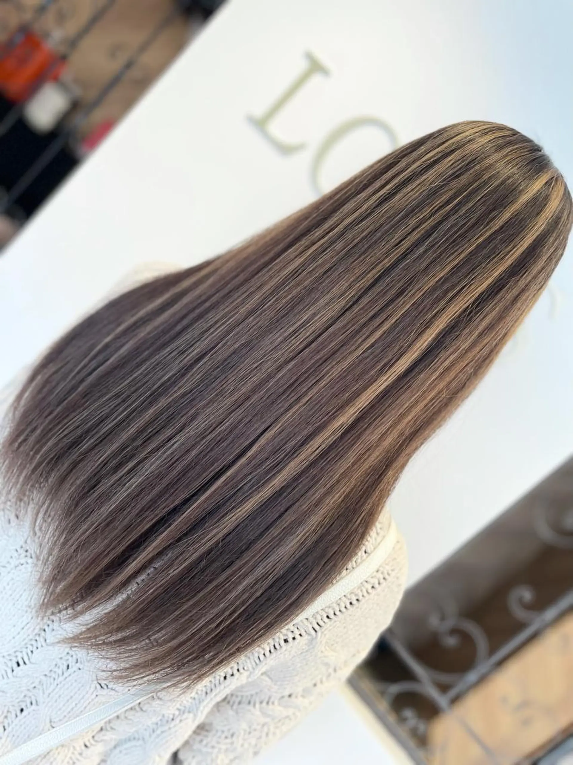 ロング 倉林隆一🐈 ダブルカラー/艶髪のヘアスタイル