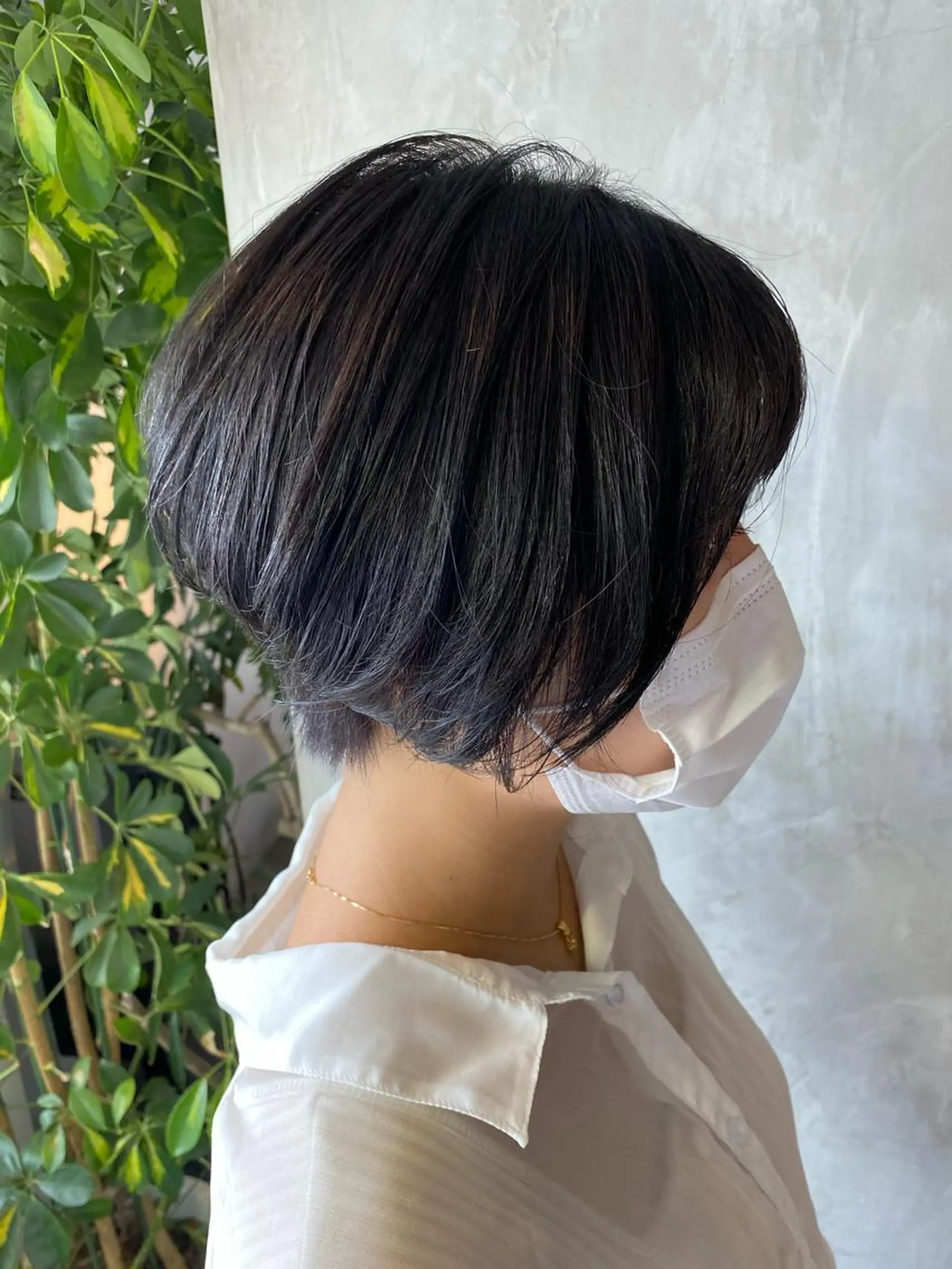 ショート カラー ヘアアレンジ ヘアカラー 切りっぱなしボブ/ デザインカラー店長のヘアスタイル