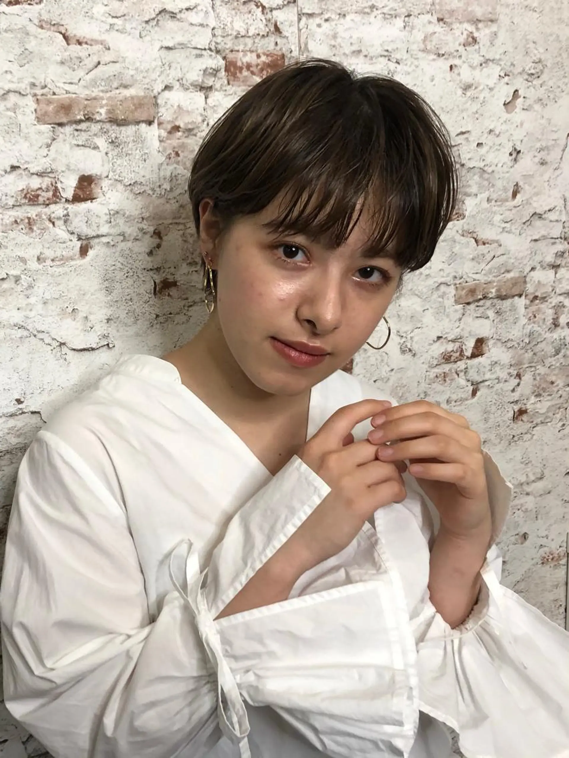 ショート パーソナルカラー 藤本夢のヘアスタイル