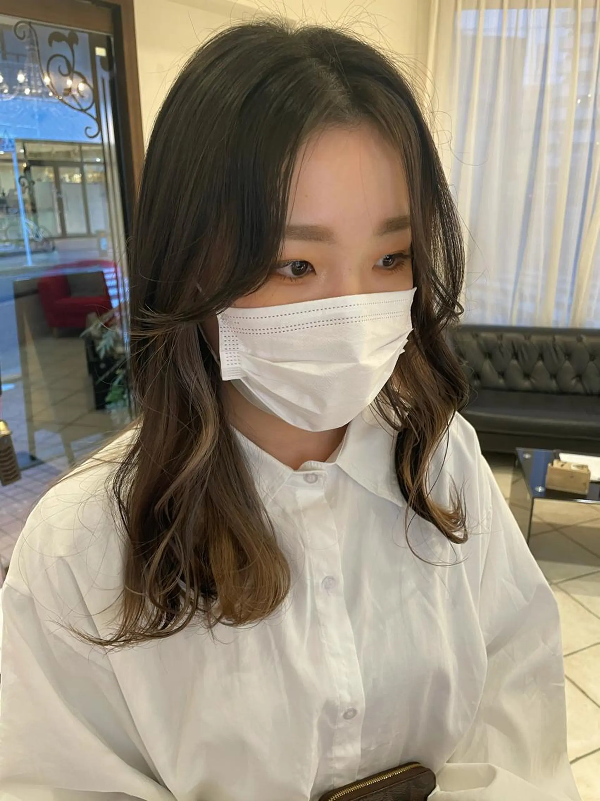 ロング アッシュ ヨシンモリ トリートメント 韓国風ヘア♡ runaのヘアスタイル