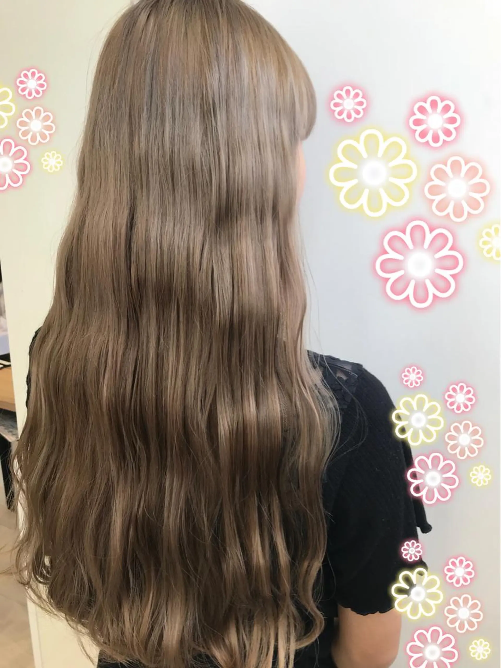 ロング カラー ベージュカラー ブリーチ ケアブリーチ ミルクティーベージュ EMANON新宿東口所属・新宿駅近♡ ♡個室♡三都季🌜のヘアスタイル