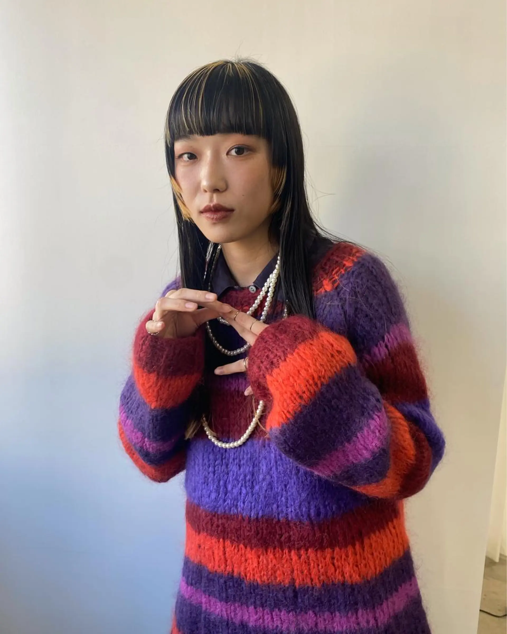 ロング カラー 原 瑞希のヘアスタイル