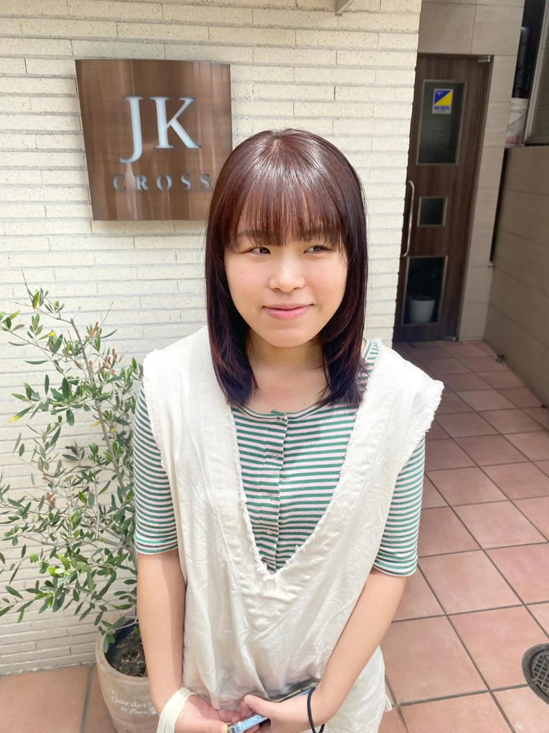 ミディアム カラー ブラウンカラー ピンクカラー ピンクブラウン ヘアカラー 🇰🇷韓国風カラー 🍬Rinka🍬のヘアスタイル