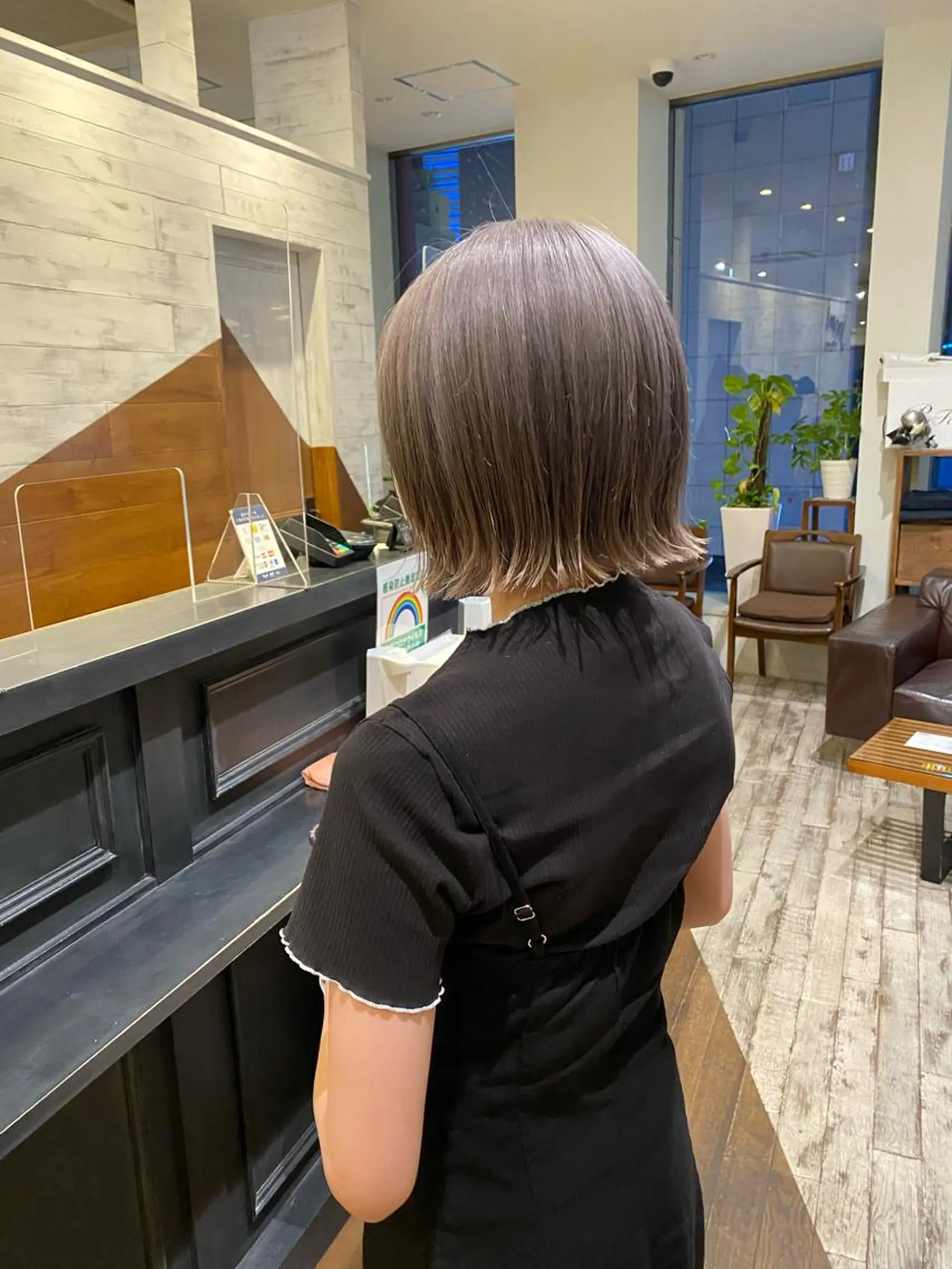 ショート 切りっぱなしボブ ボブ 栗原 瑞稀のヘアスタイル