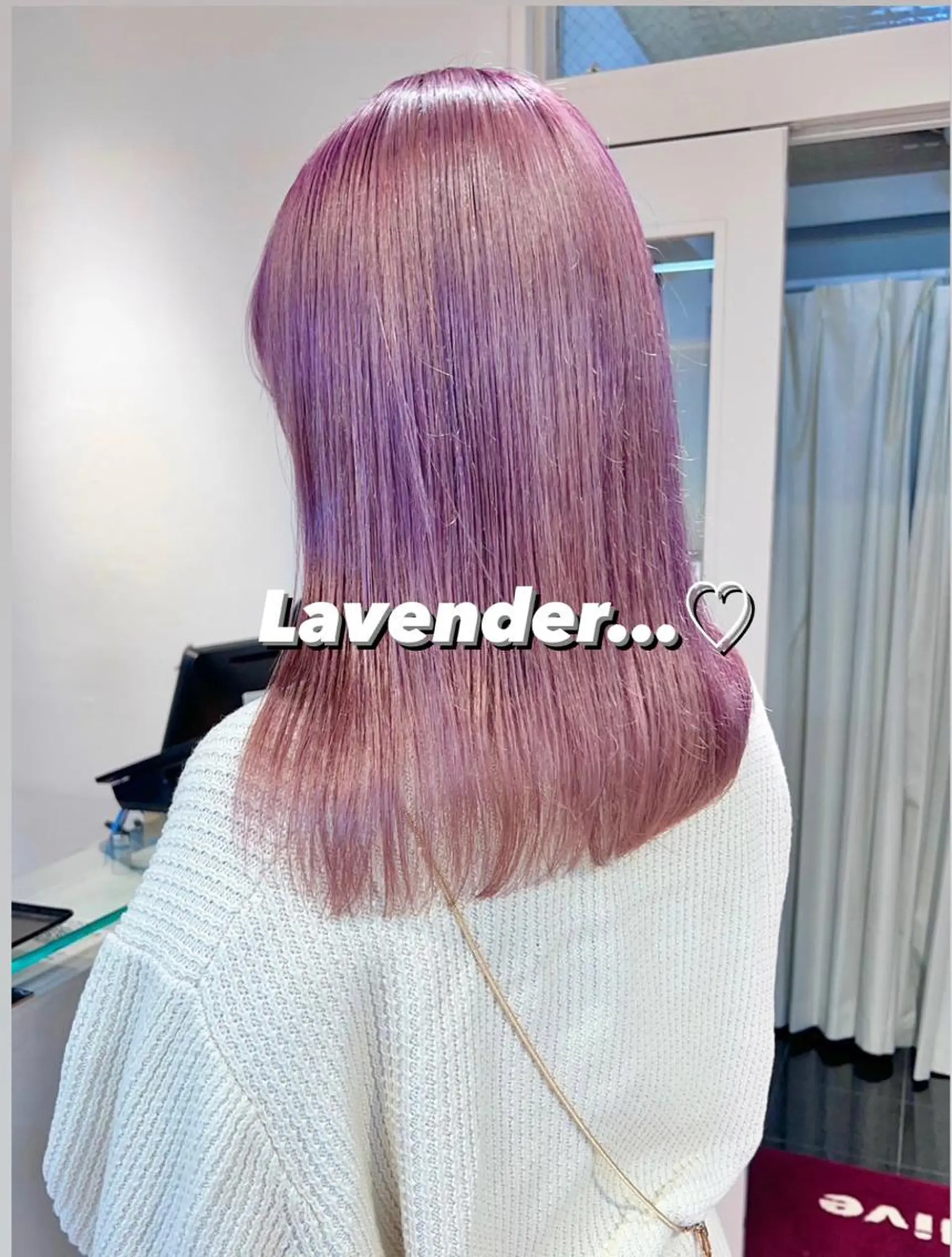 セミロング カラー ヘアアレンジ ヘアカラー トリートメント ハイトーンピンク🍑 ブリーチ🍑RINAのヘアスタイル