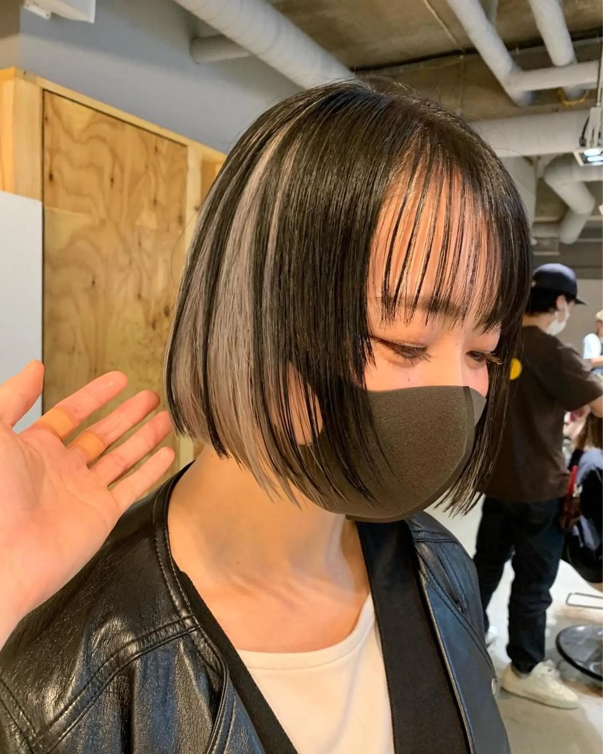ショート カラー ブリーチ ハイトーンカラー インナーカラー ボブ カット ヘアカラー トリートメント tension 【テンション】のヘアスタイル
