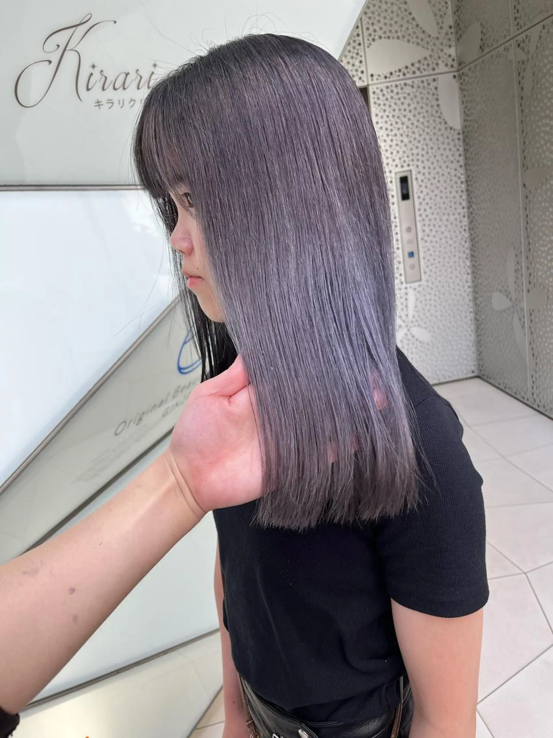 セミロング カラー ラベンダーカラー ラベンダーグレー MichioNozawaHairSalonGinza所属・watanabe kazukiのヘアスタイル