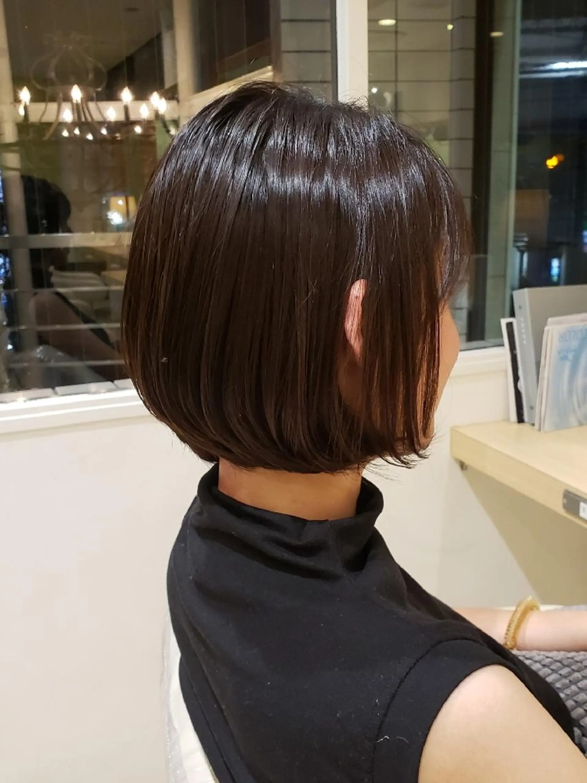 ミディアム ヘアカラー トリートメント 美髪⭐︎髪質改善 井上 康司のヘアスタイル