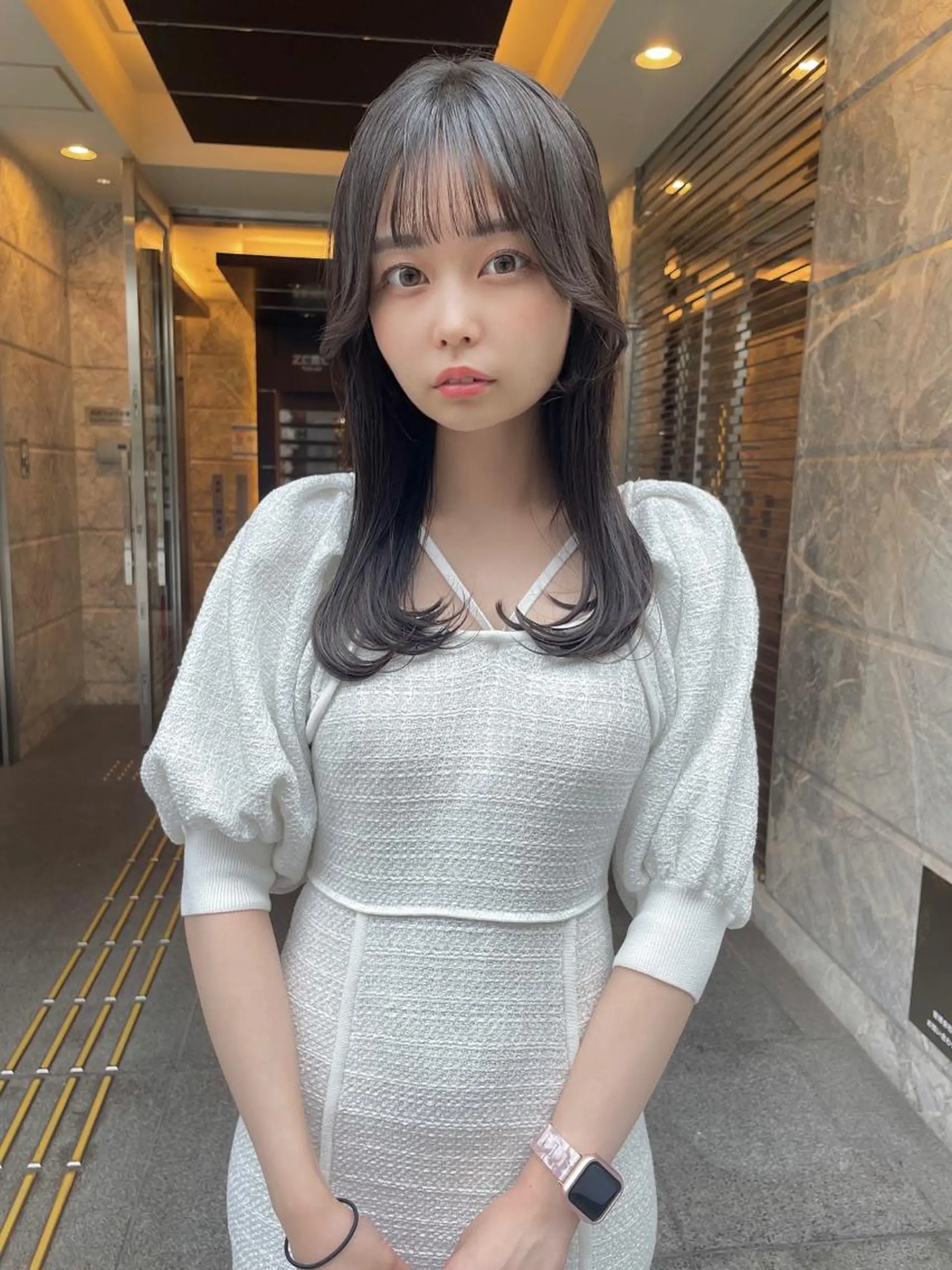 ロング カット ヘアカラー トリートメント 髪質改善will hairdesignのヘアスタイル