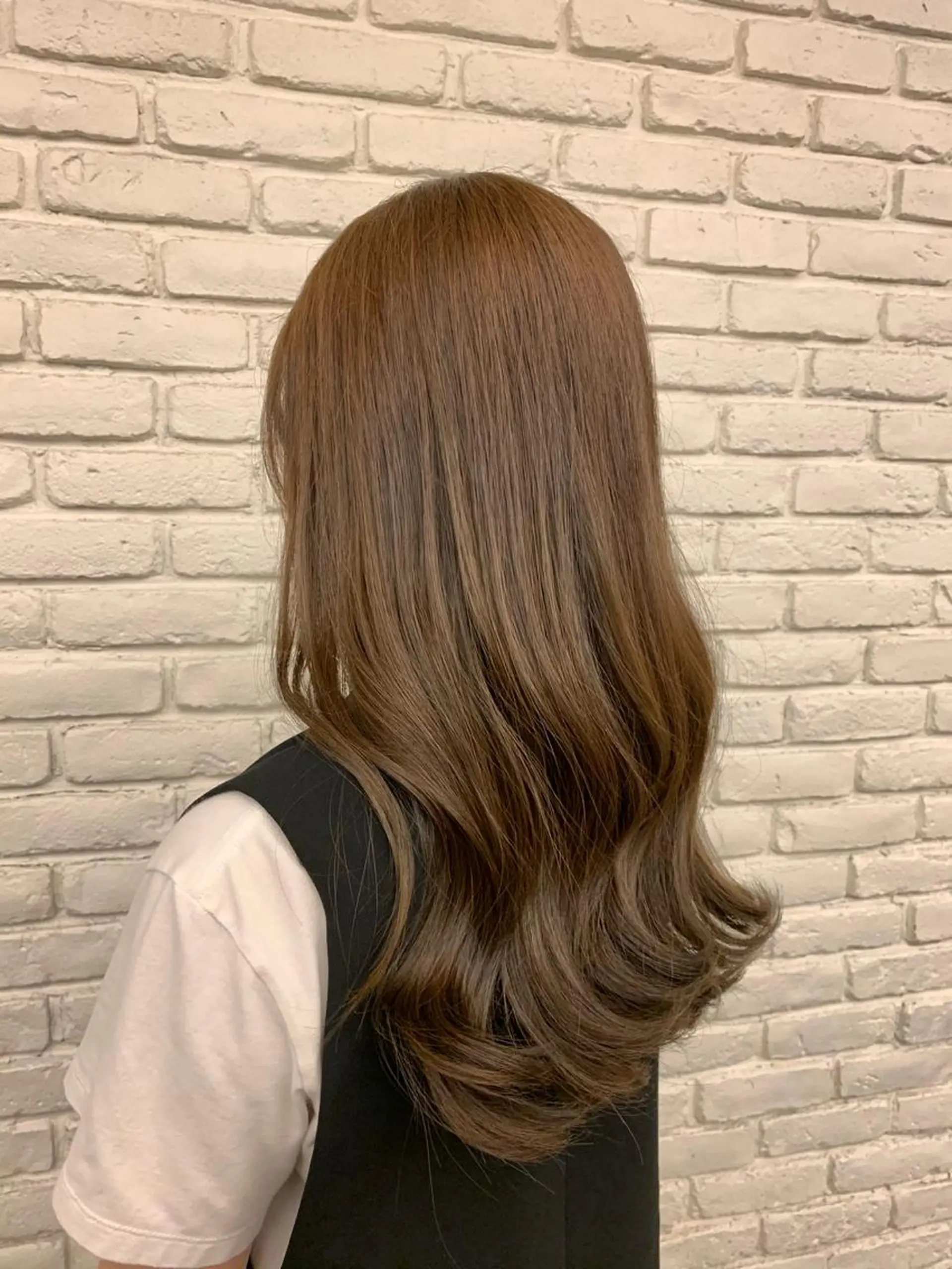 ロング カラー ブリーチ ブリーチなしカラー 🍑まき/カット /髪質改善カラー🍑のヘアスタイル