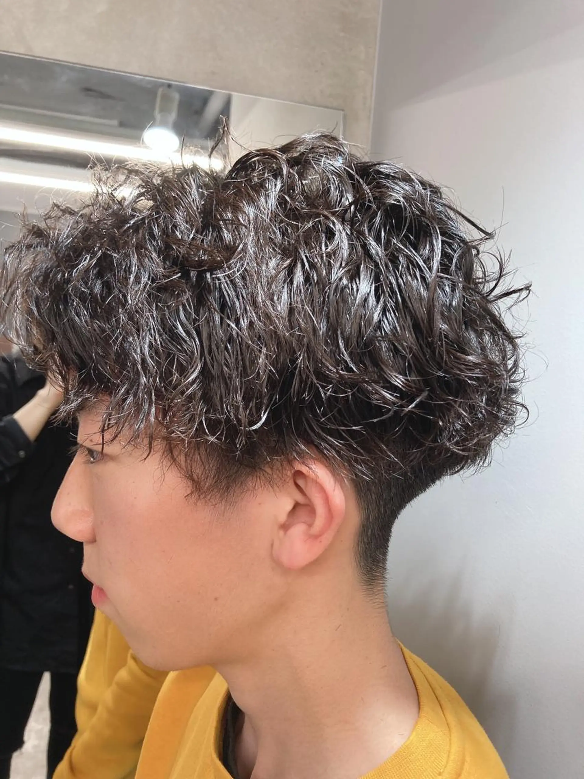 ショート パーマ メンズ カット パーマ トリートメント ブリーチ毛もかけれる 縮毛矯正🍎カイトのヘアスタイル
