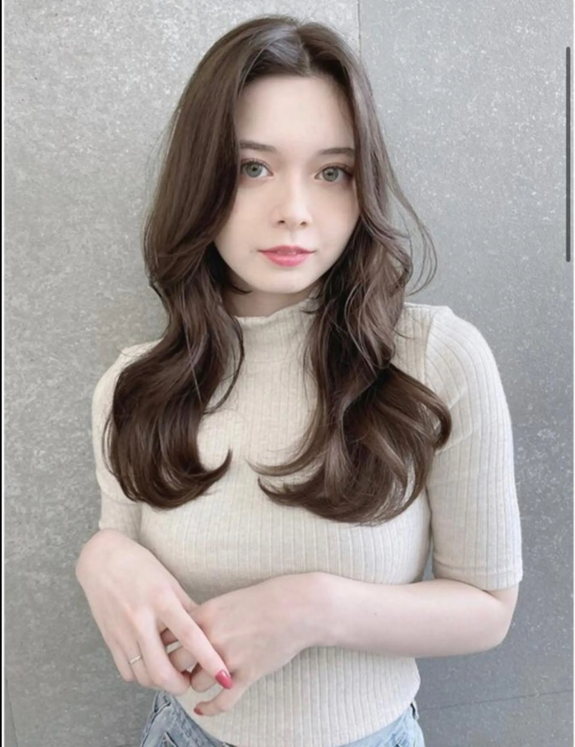 ロング カット 🩵縮毛矯正・ボブ 岩原朋也🩵のヘアスタイル