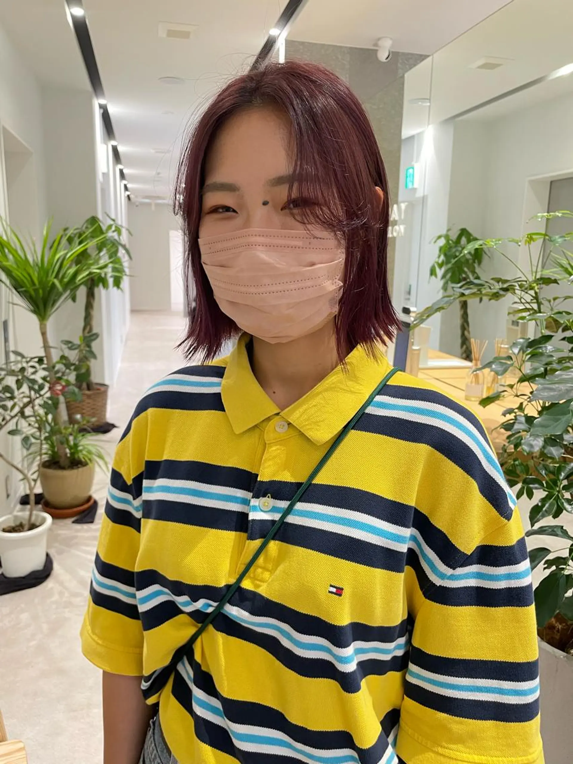 ミディアム カラー ベージュカラー ハイトーンカラー ピンクカラー ピンクベージュ ボブ ベージュ🤎透明感 カラー🤎anriのヘアスタイル