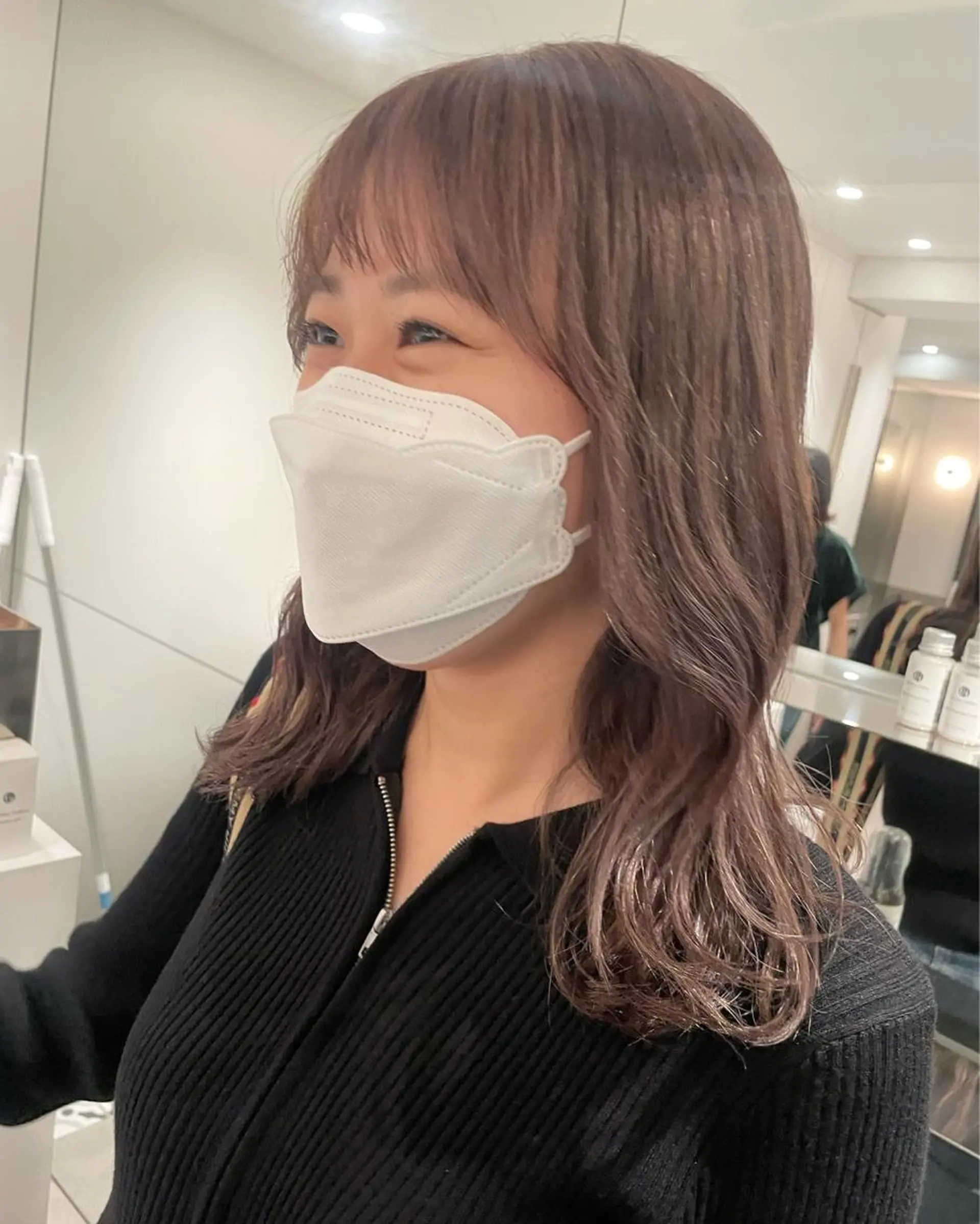 ミディアム カラー ヘアカラー 🪞透け感hair 🪞honokaのヘアスタイル