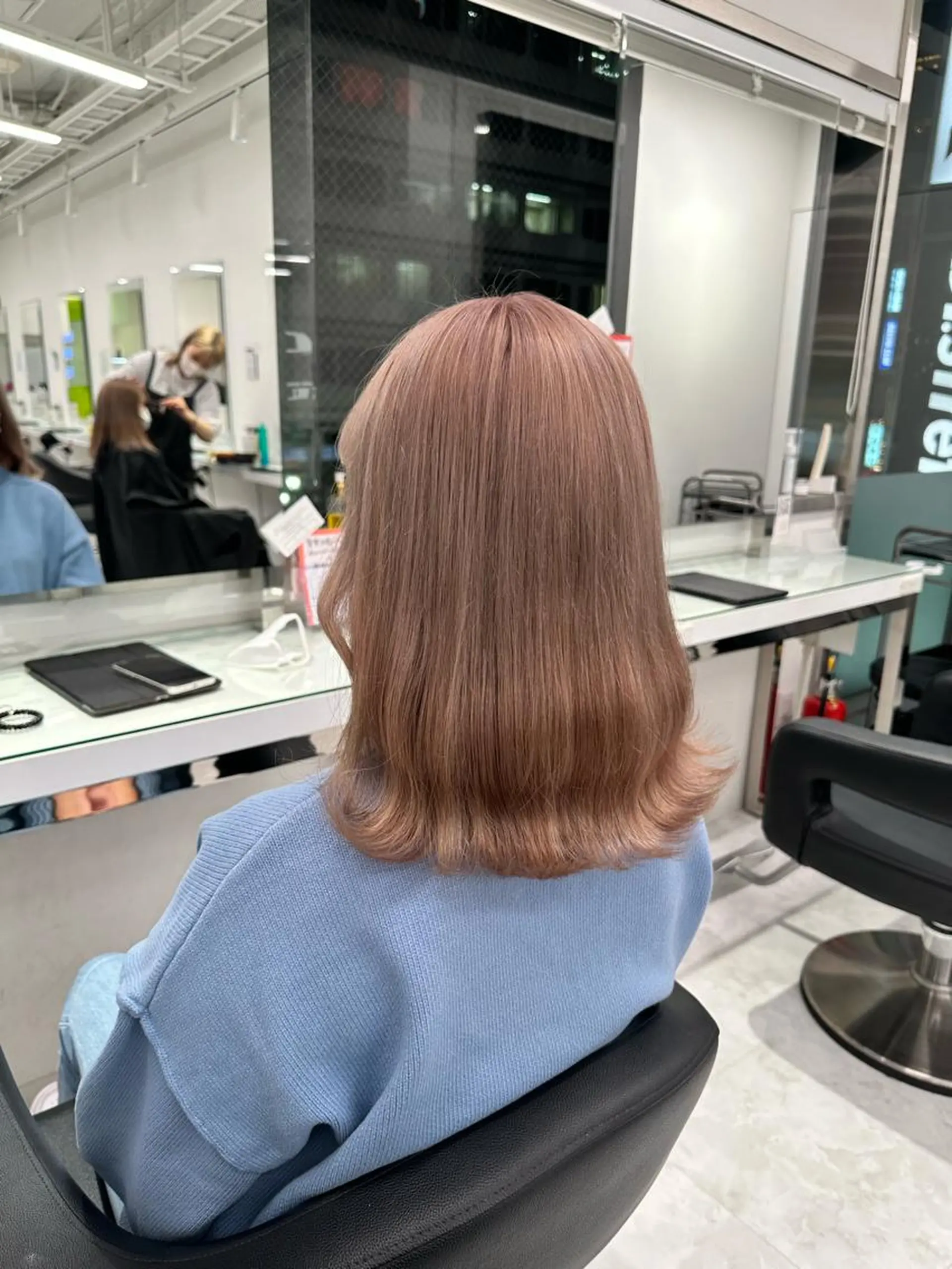 カラー マンツーマン/原宿/ 透明感カラー⭐️のヘアスタイル