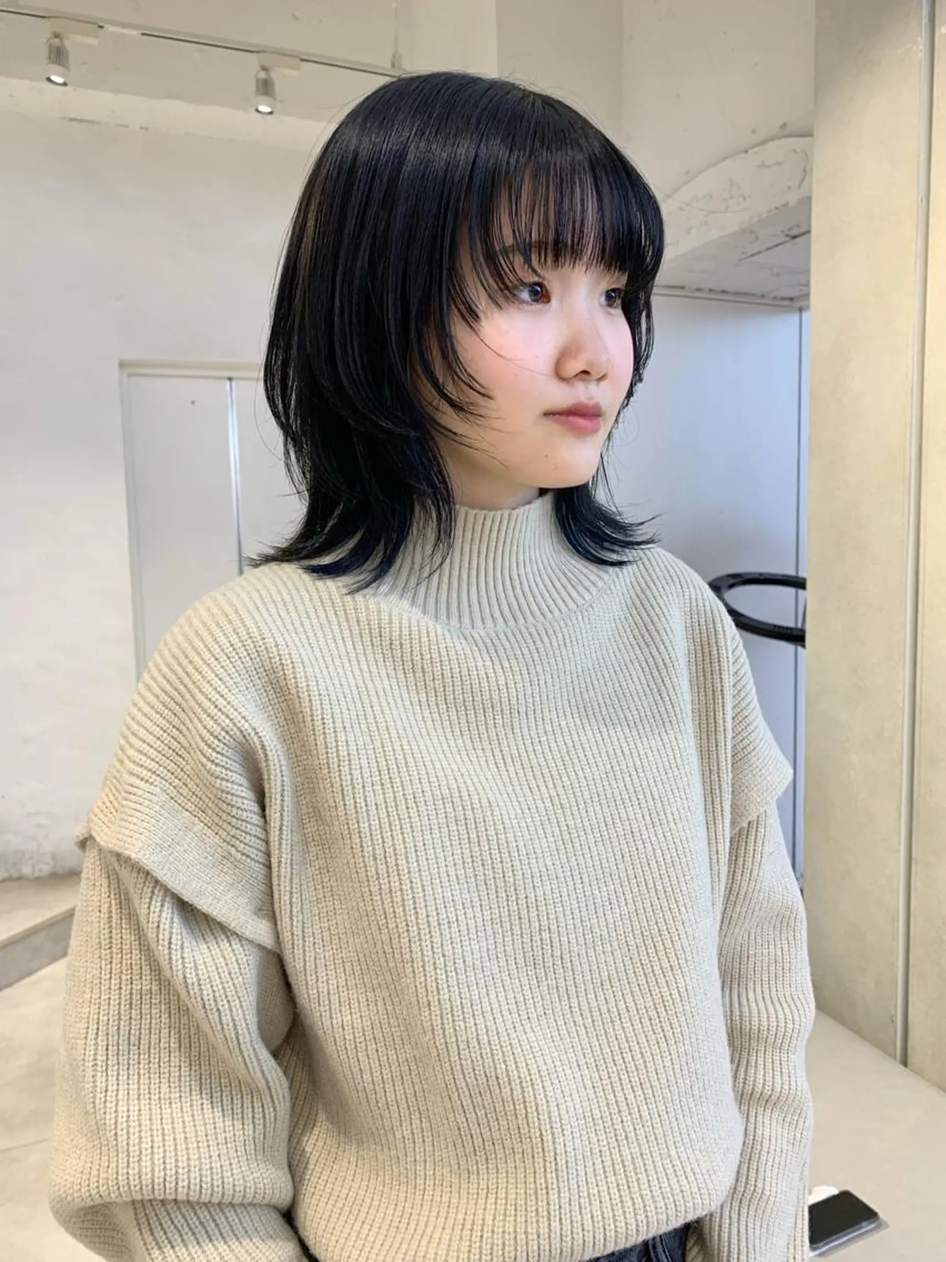 ミディアム レイヤーカット ウルフカット カット ヘアカラー Kureha/ネイル トレンドヘアのヘアスタイル