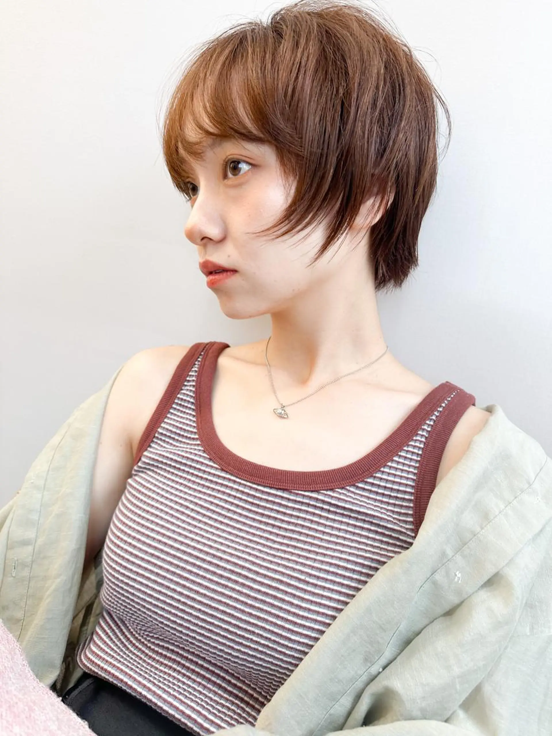 ショート ショートボブ ハンサムショート ボブ ショートヘア 外ハネヘア カット トリートメント 横浜/ショート/ パーマ/髪質改善 丹のヘアスタイル