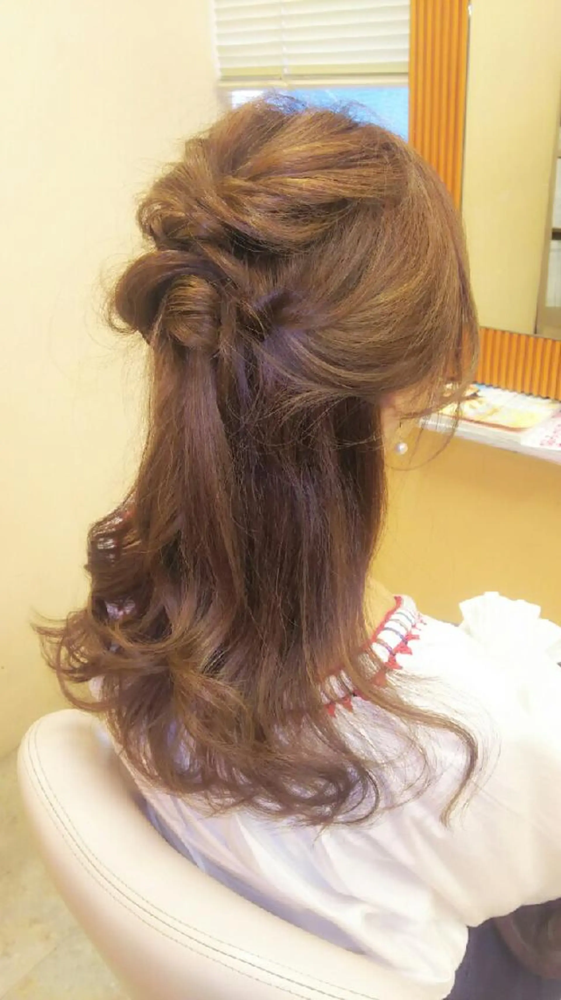 ヘアアレンジ ハーフアップ 脇田 雄大のヘアスタイル