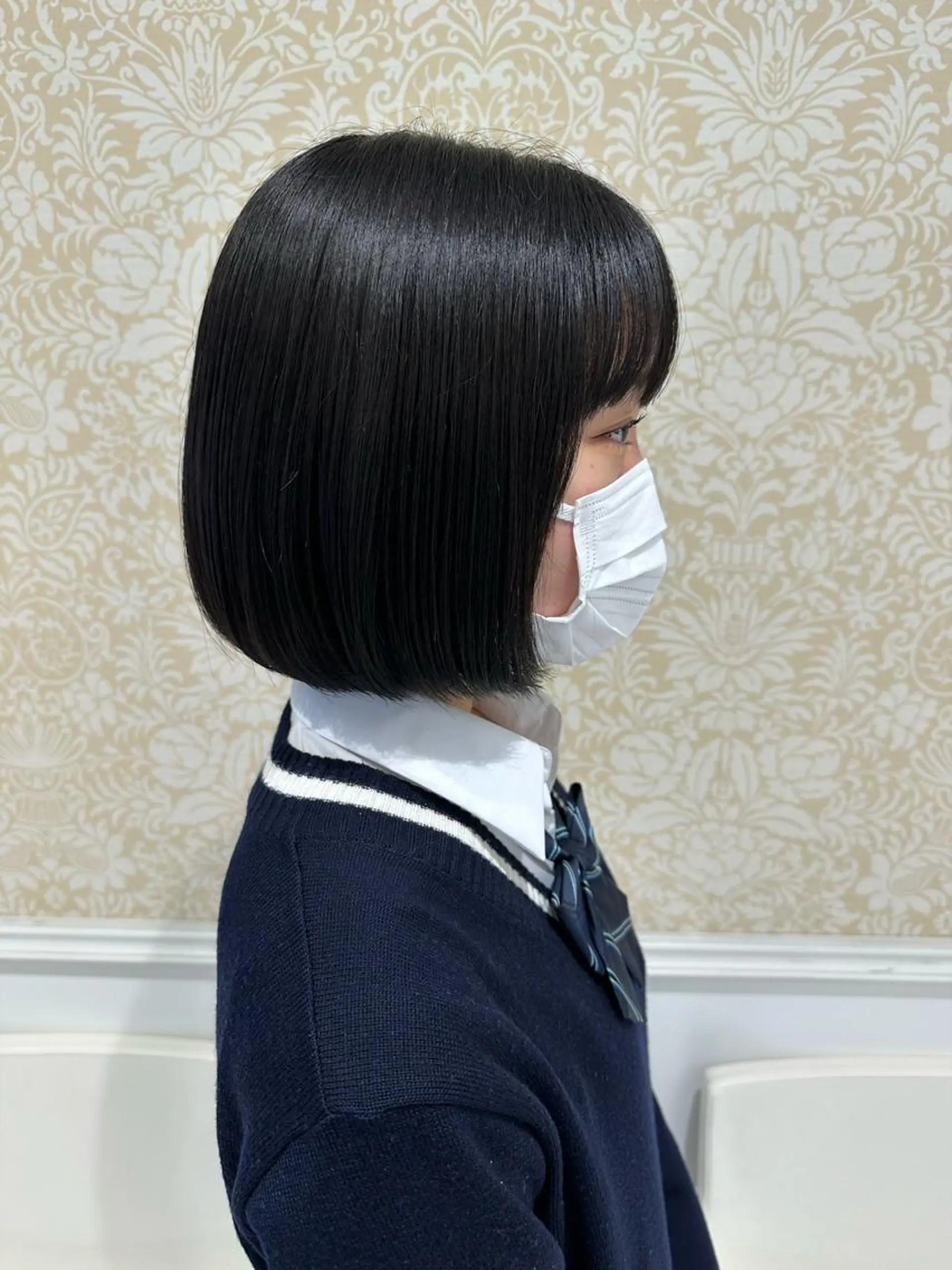 ミディアム パーマ 暖色系カラー🍊 オオネヨシナリのヘアスタイル