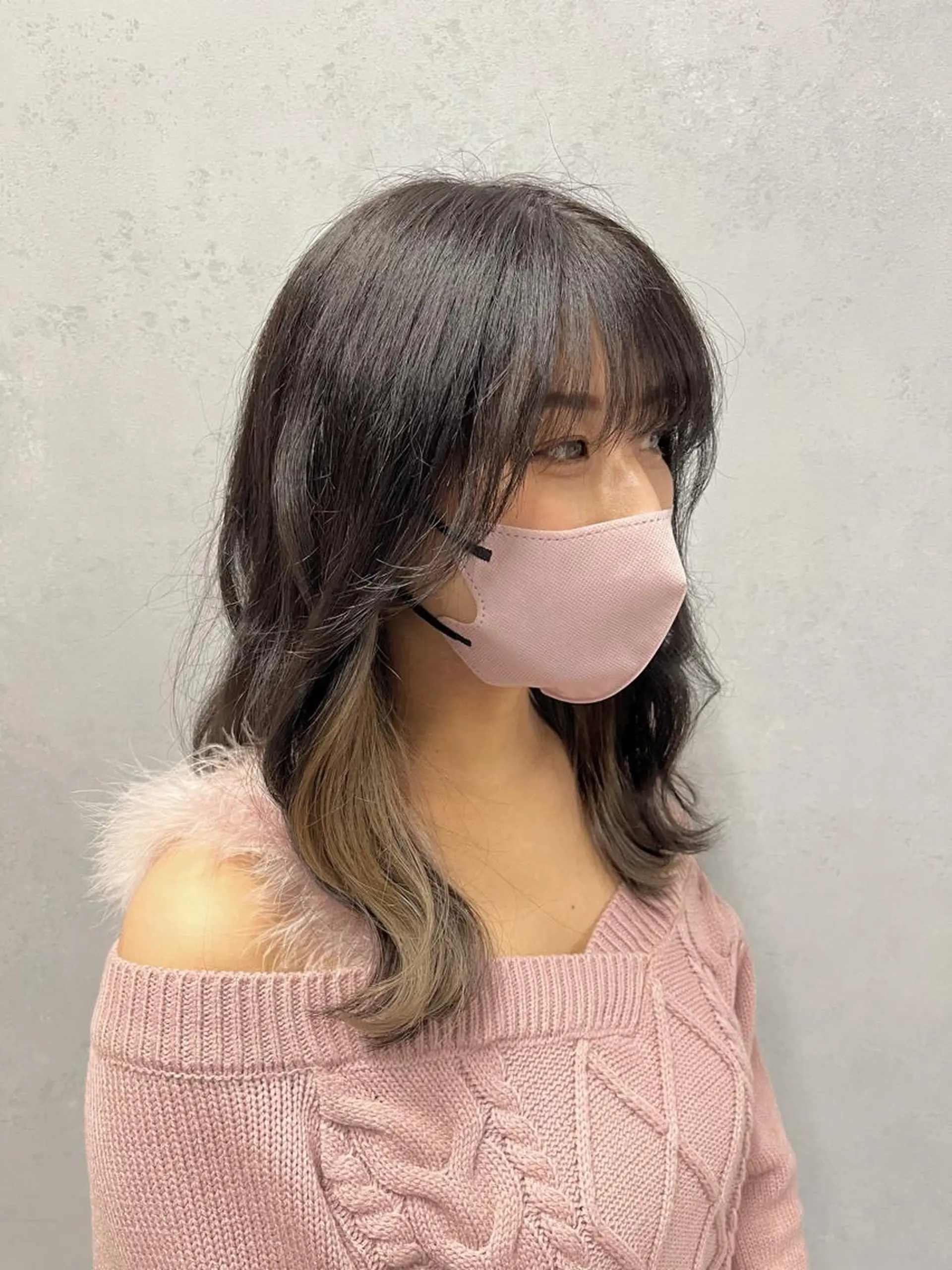 セミロング カラー カット ヘアカラー 🦩透明感カラー🦩 makoのヘアスタイル