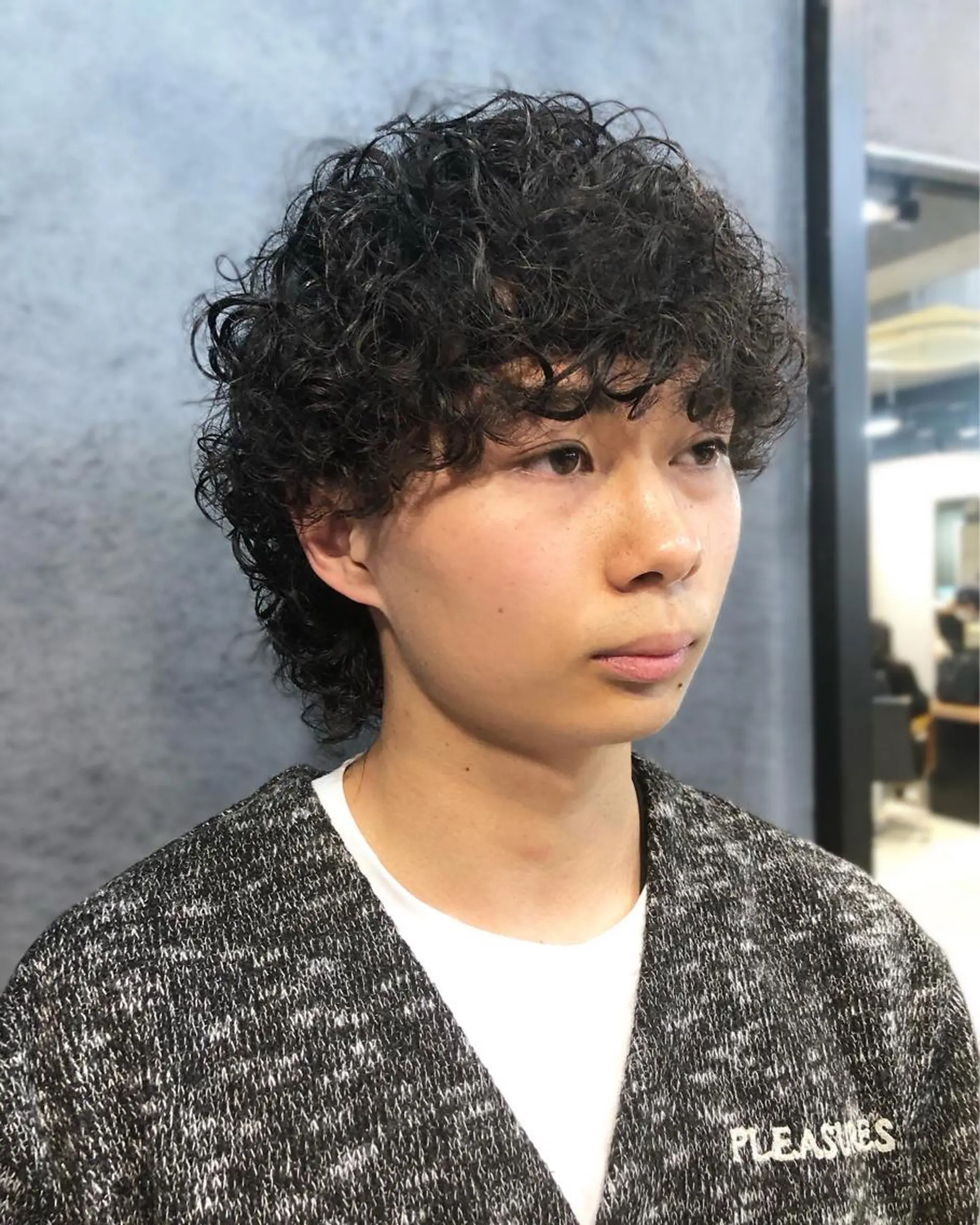 パーマ ヘアアレンジ メンズ カット パーマ トリートメント ヘアセット 栗原 侑也のヘアスタイル