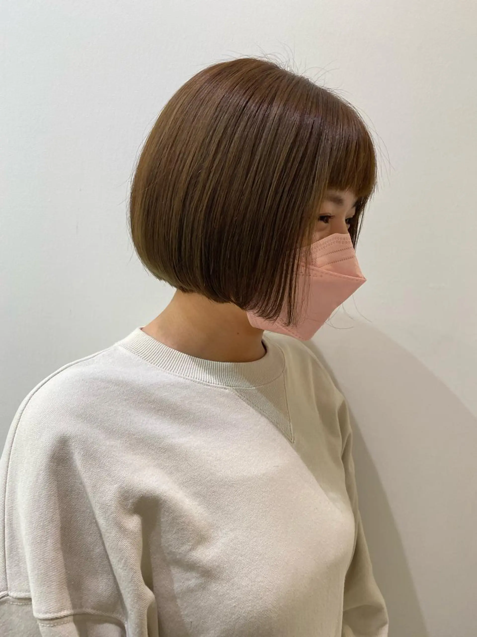 ミディアム カラー ボブ カット ヘアカラー トリートメント ヘッドスパ CARICIA🌱 masaeのヘアスタイル
