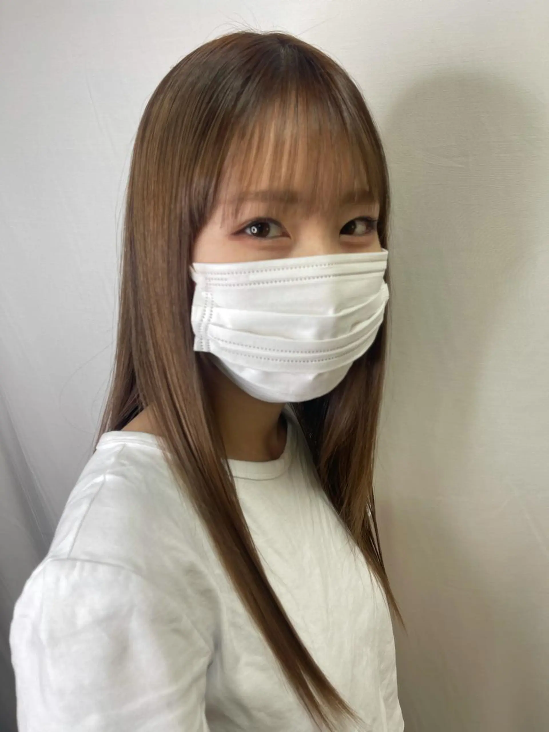 ロング パーマ カット ヘアカラー 髪質改善/縮毛矯正 /ブリーチ矯正/岡部のヘアスタイル