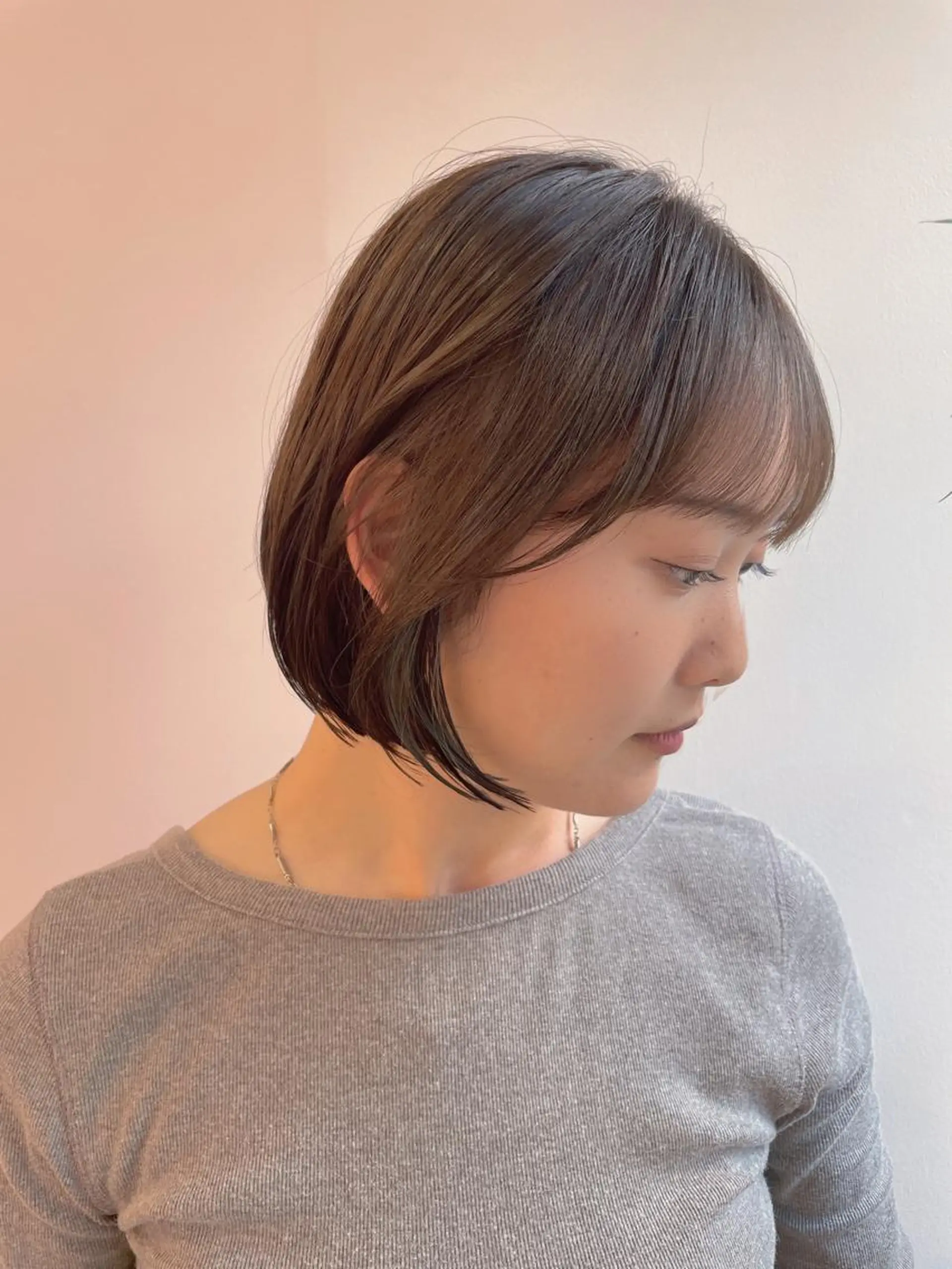 ミディアム カラー wixy    mimi所属・透明感カラーの人 ベージュの王様のヘアスタイル