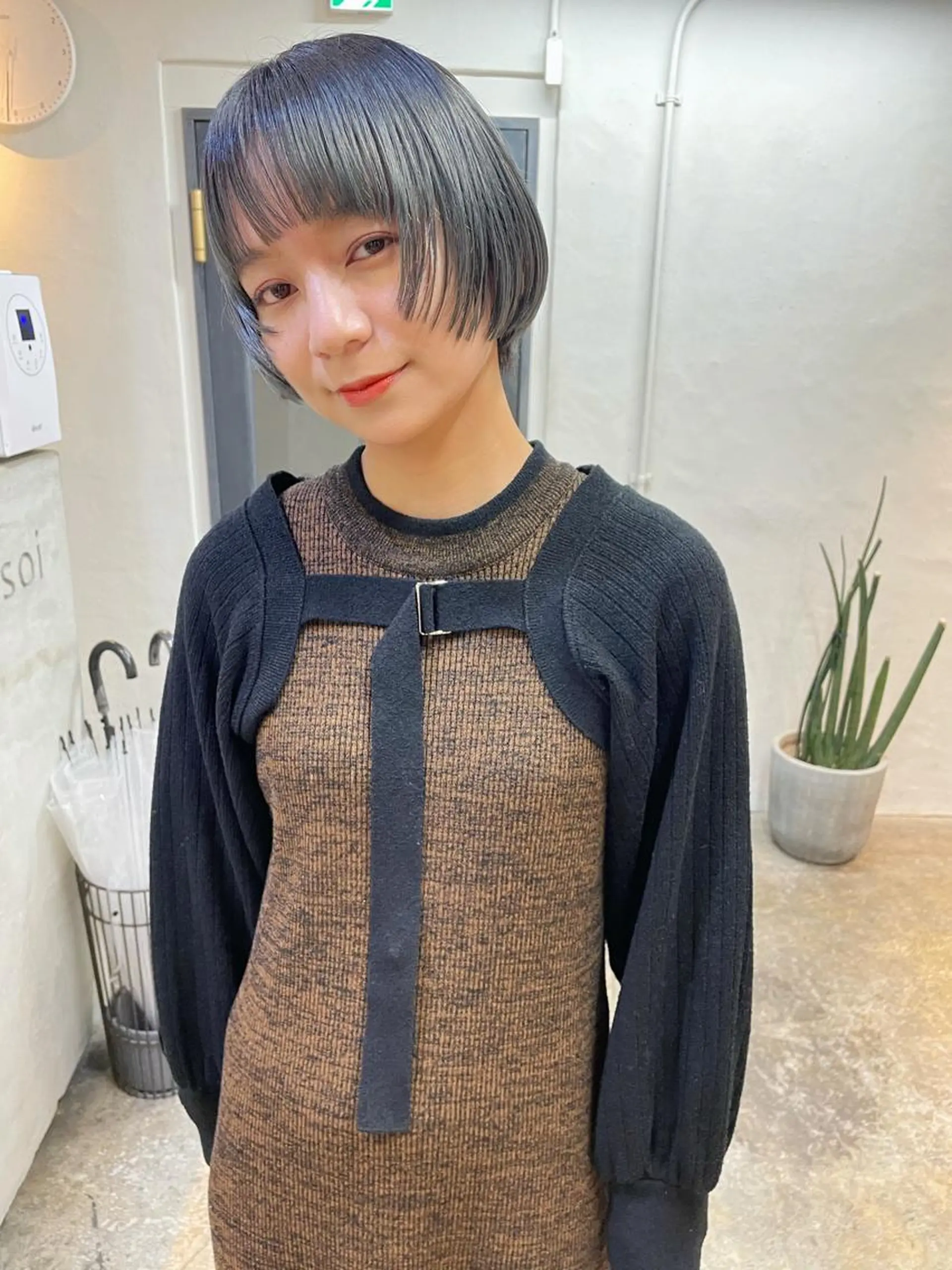 ショート カラー ヘアアレンジ 丸山渉/パーマ エフェクトブリーチのヘアスタイル