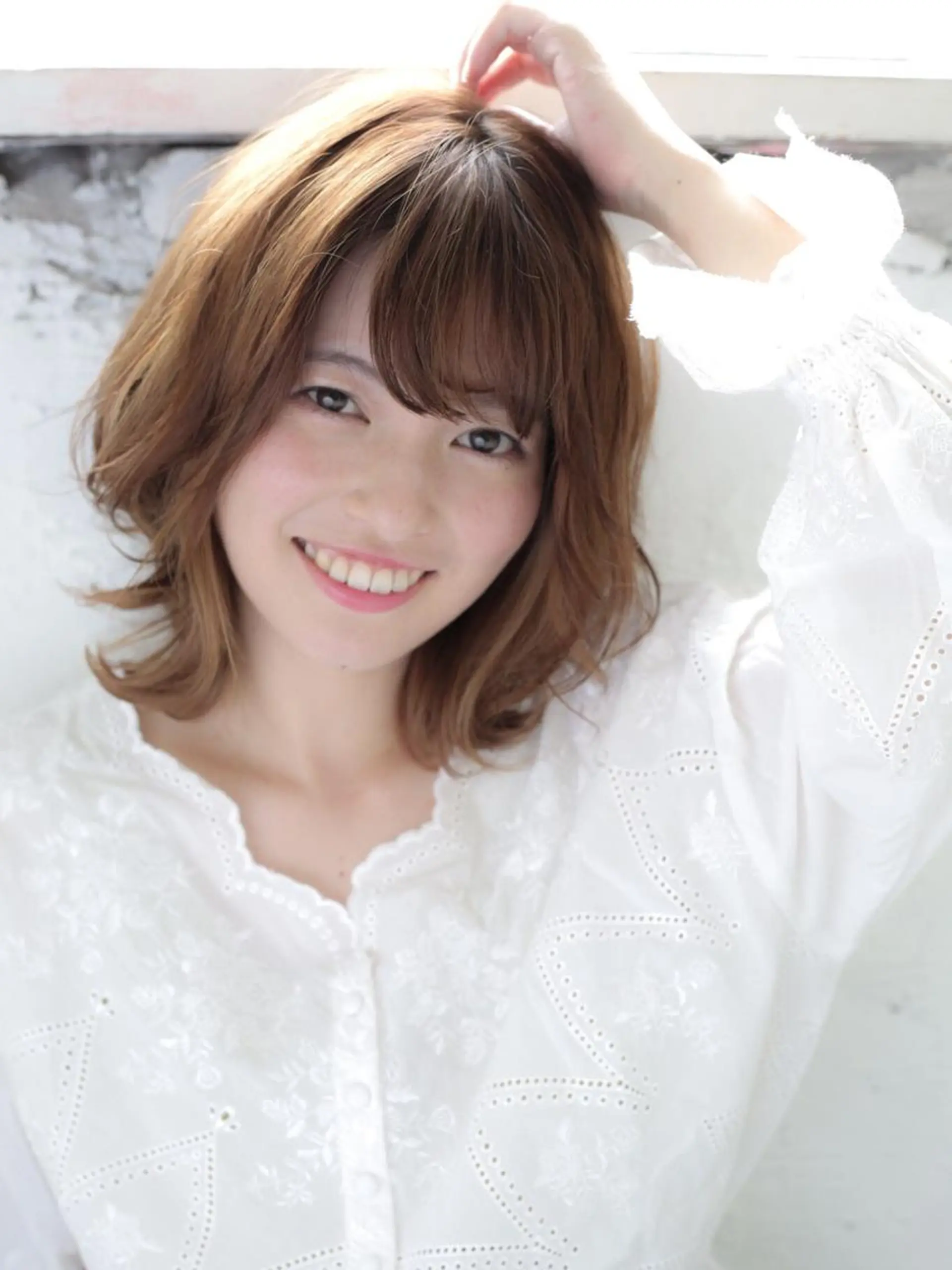 ミディアム 石渡このみ 🍊レイヤーカットのヘアスタイル