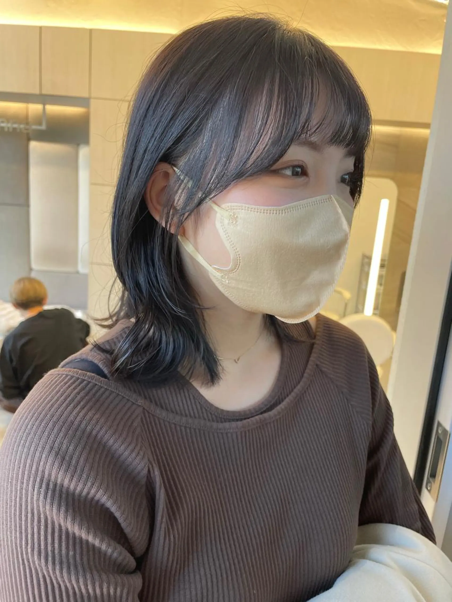 ミディアム カラー ヘアアレンジ カット ヘアカラー トリートメント ヘアセット 🍃柔らかヘアー田中 瑞希🍃のヘアスタイル